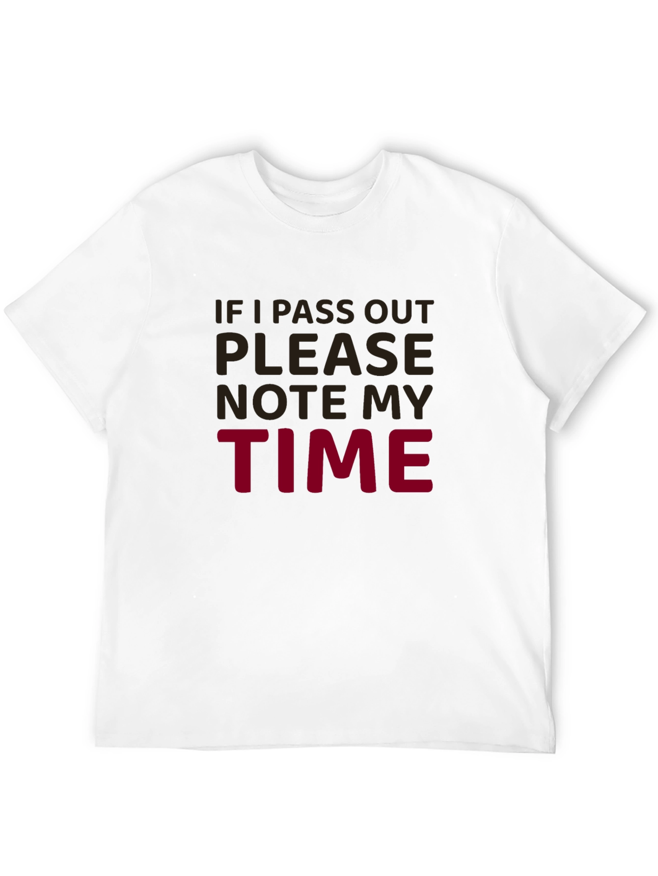 Black Funny Running Shirt - "If I Pass Out Note My Time" view 12