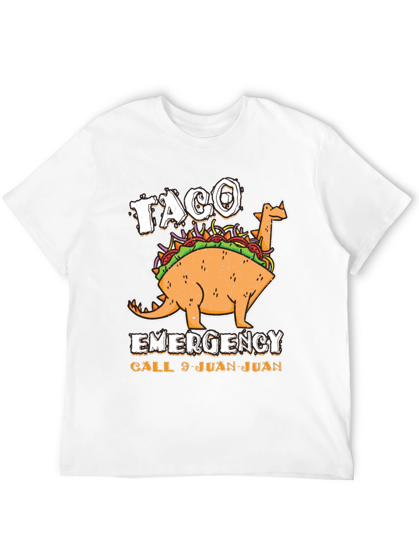 Black Taco Emergency Call 9-Juan-Juan Funny Graphic T-Shirt view 12