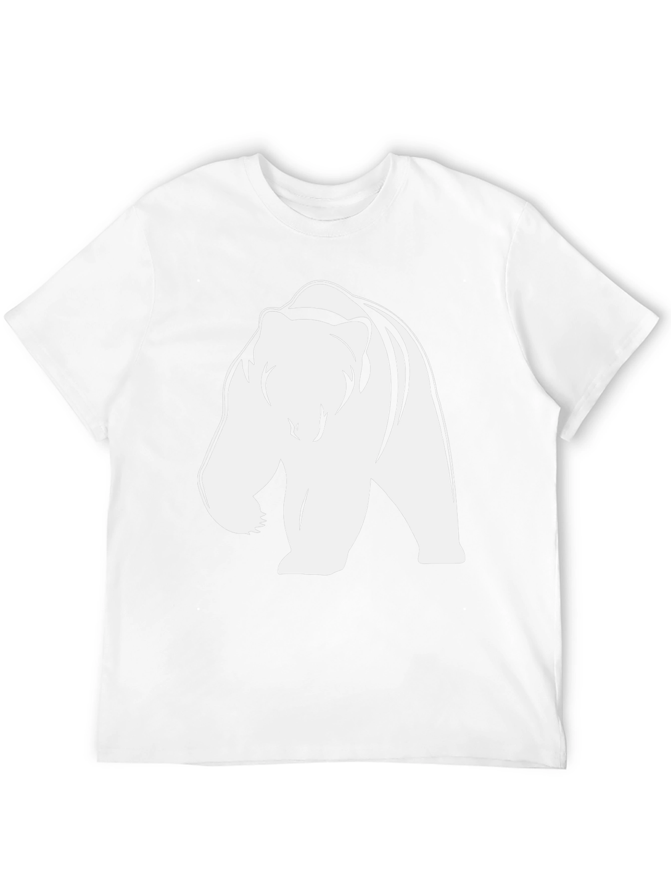Black Bear Graphic Tee - Cool Black Cotton T-Shirt view 12
