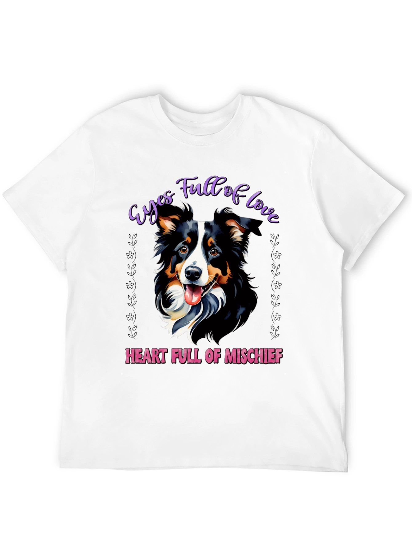 Black Eyes Full of Love Dog Graphic T-Shirt view 12