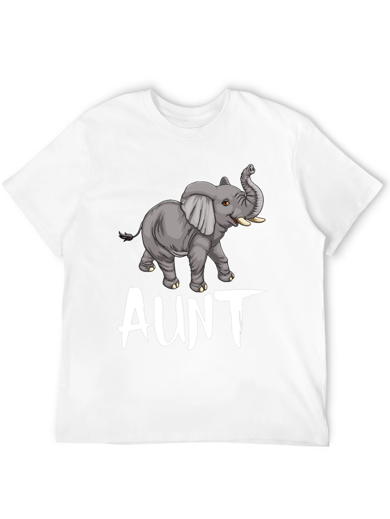 Black Elephant Aunt T-Shirt - Cute Family Tee view 12
