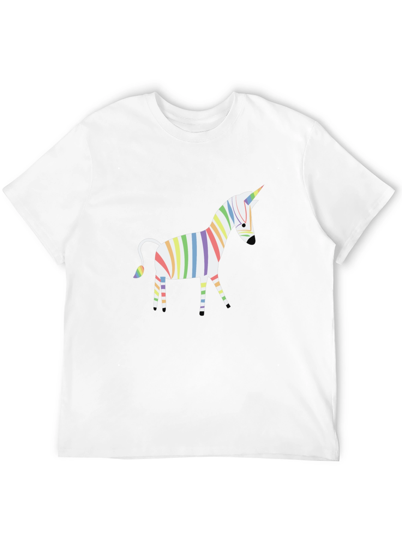 Black Rainbow Unicorn T-Shirt view 12