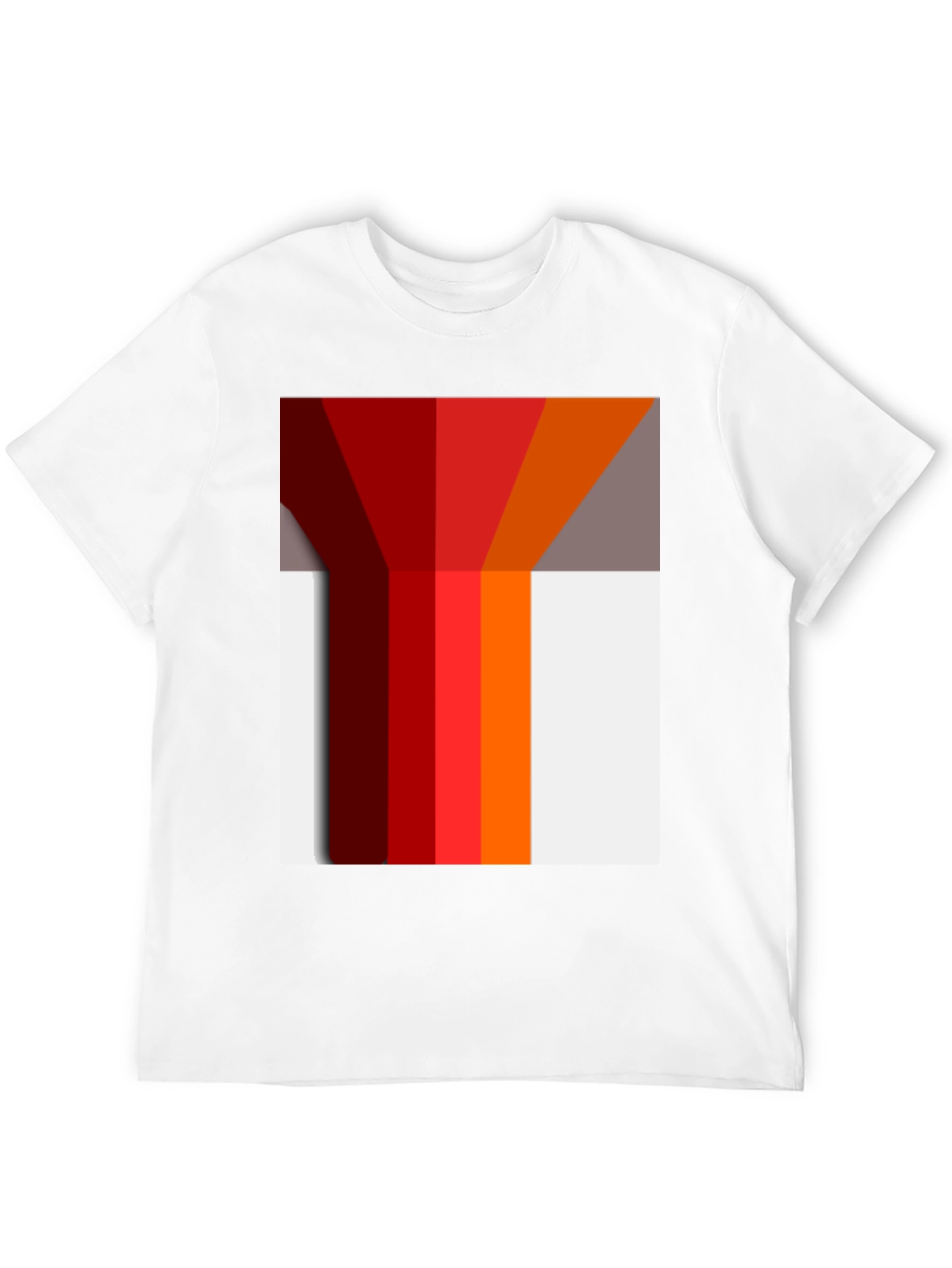 Black Geometric Color Block Graphic Tee - Modern Style view 12