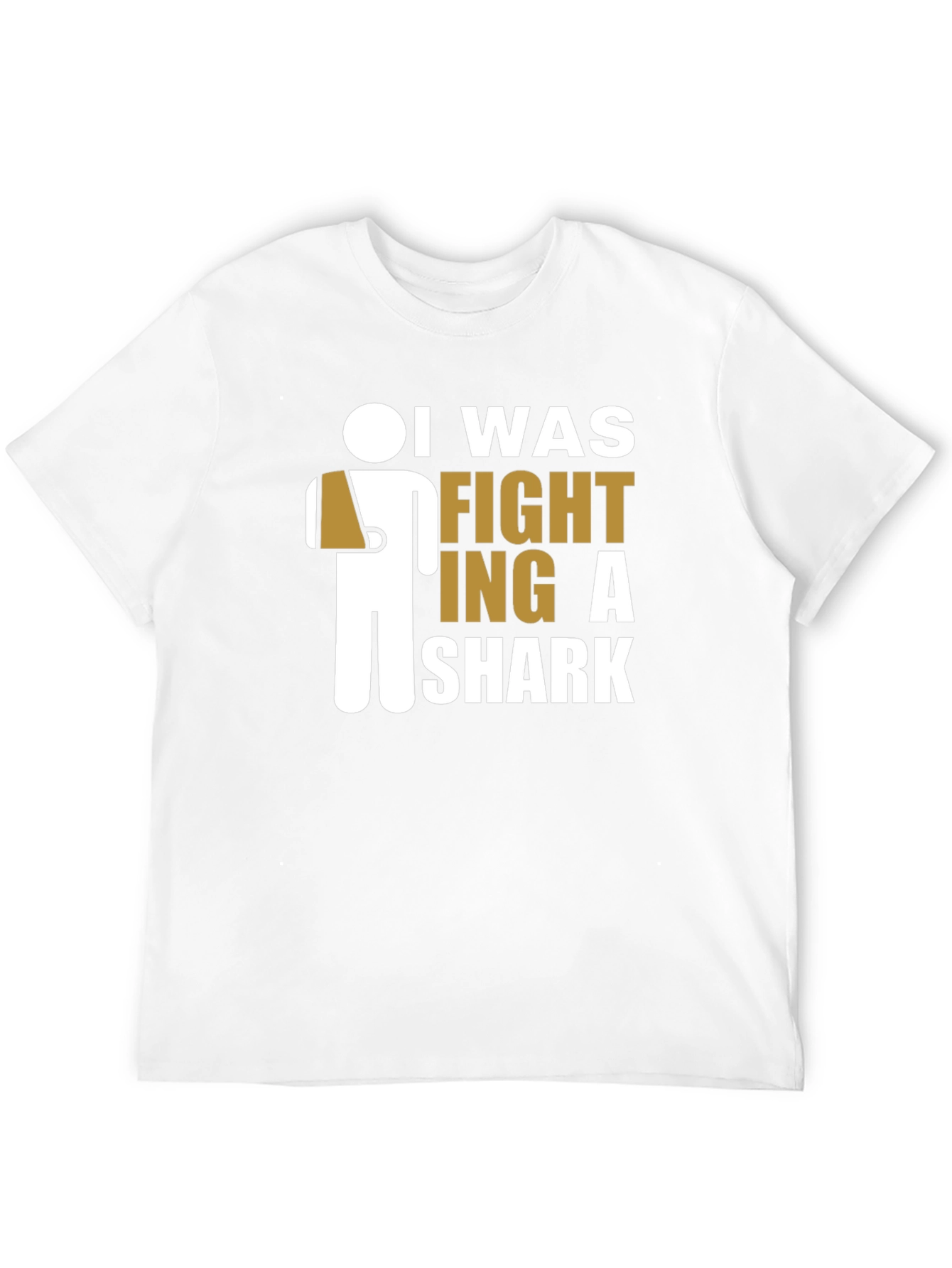Black I Was Fighting A Shark T-Shirt - Funny Humor Tee view 12