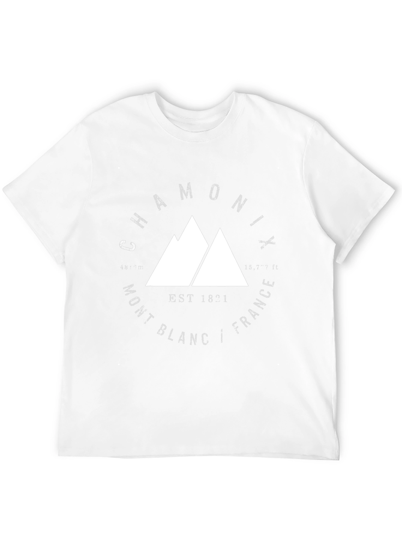 Black Chamonix Mont Blanc Graphic T-Shirt view 12