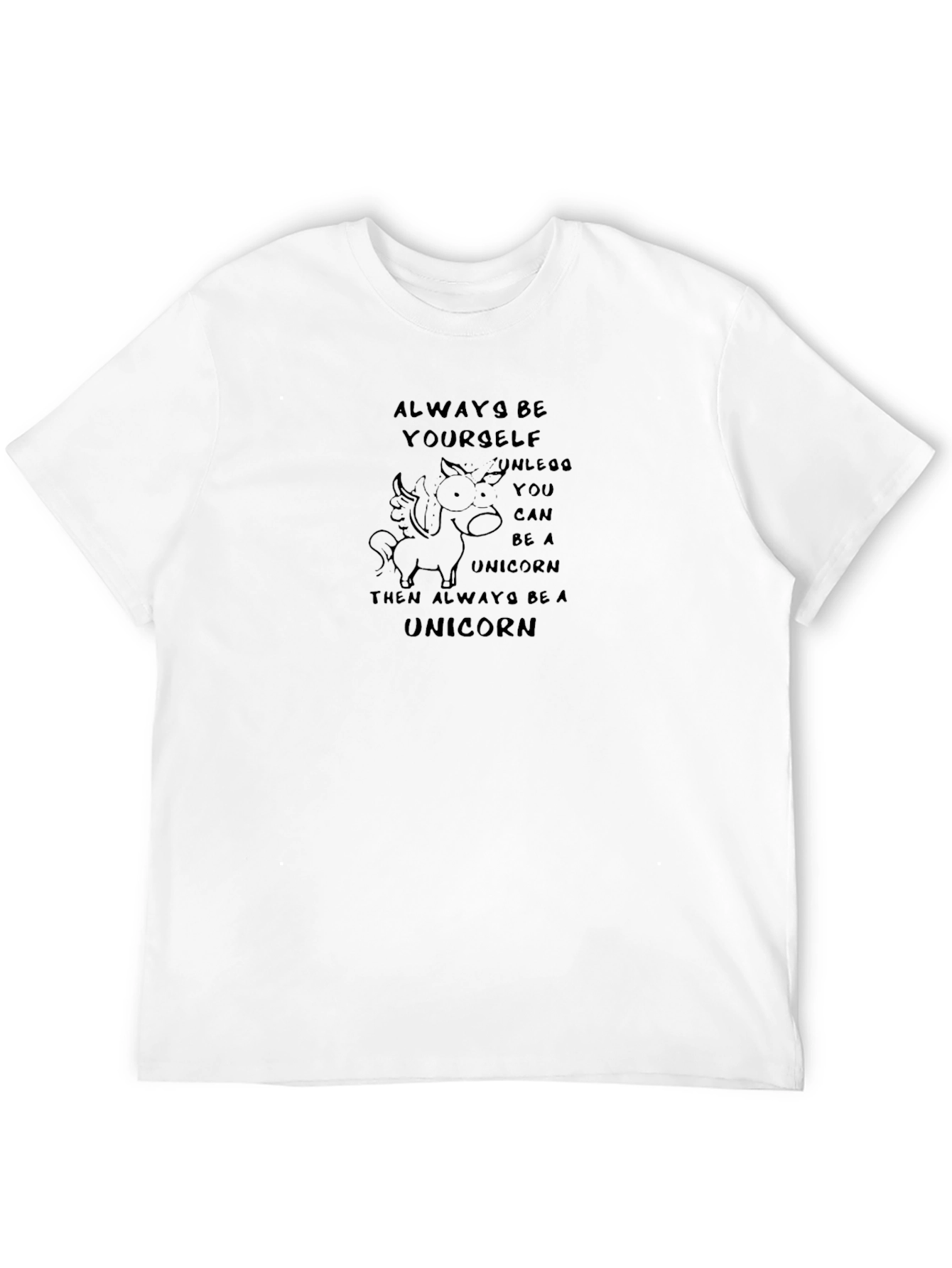 Black Always Be Yourself Unicorn T-Shirt view 12