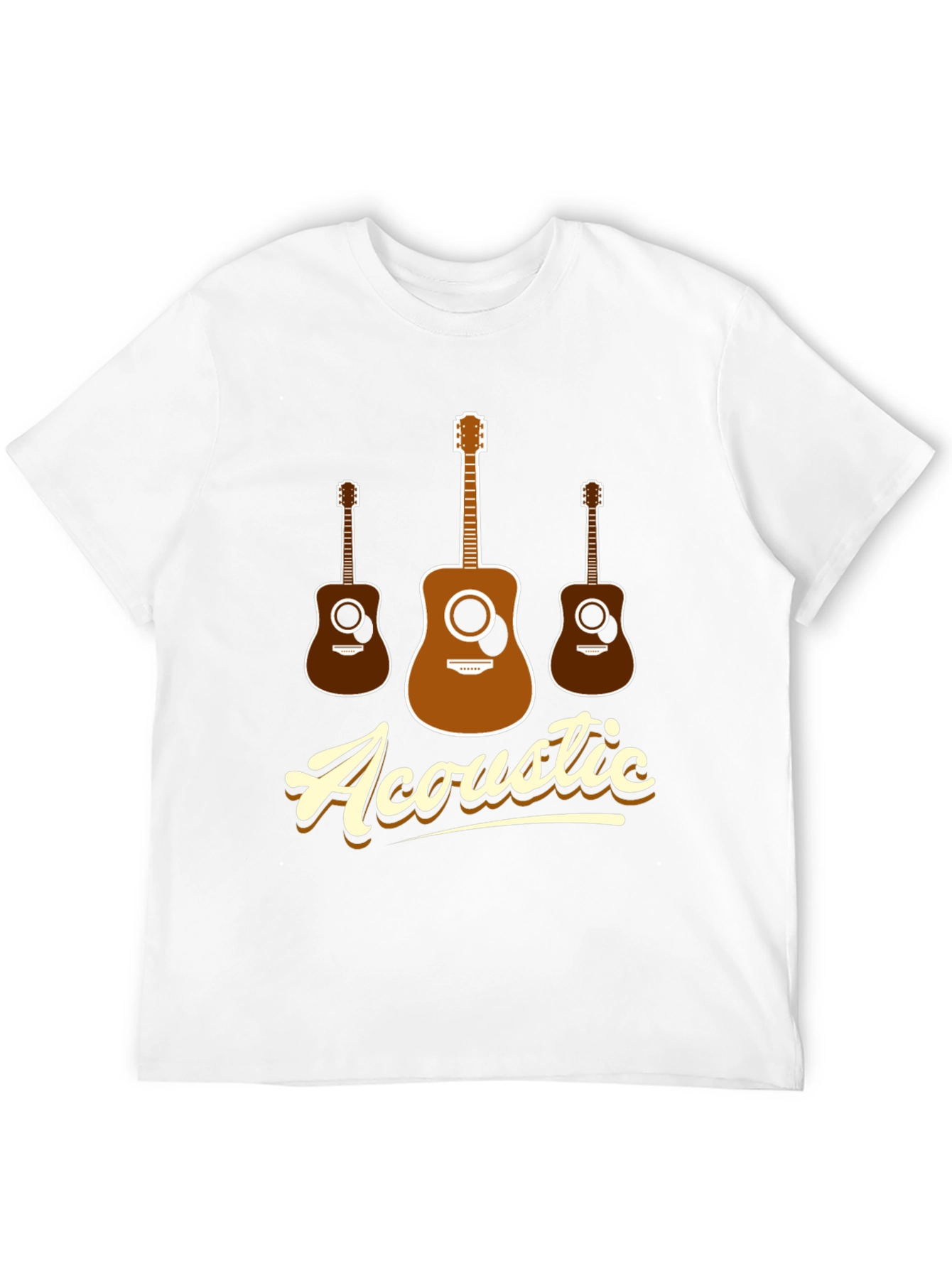 Acoustic Guitar T-Shirt - Music Lover Tee - 12