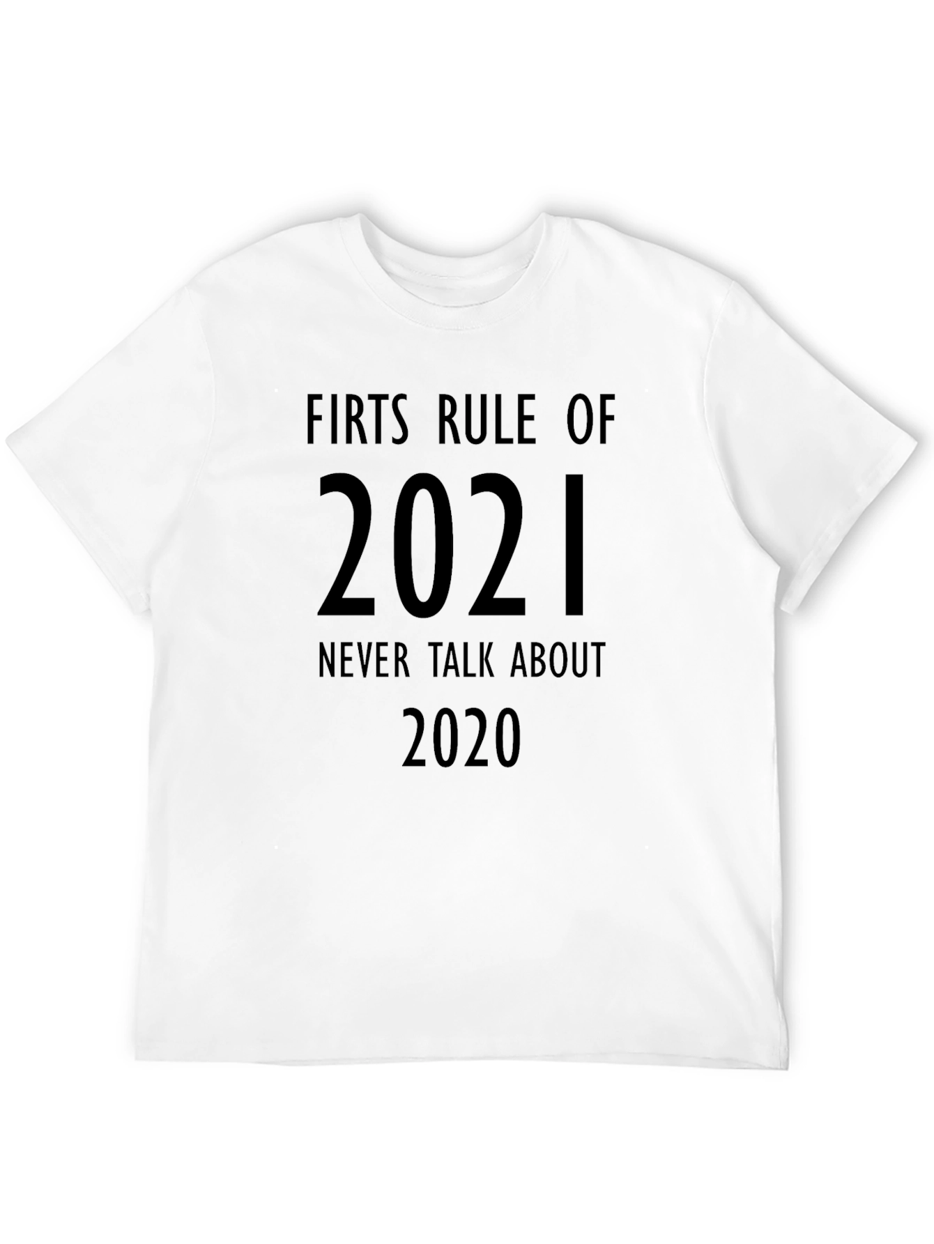Black Funny 2021 Rule T-Shirt view 12