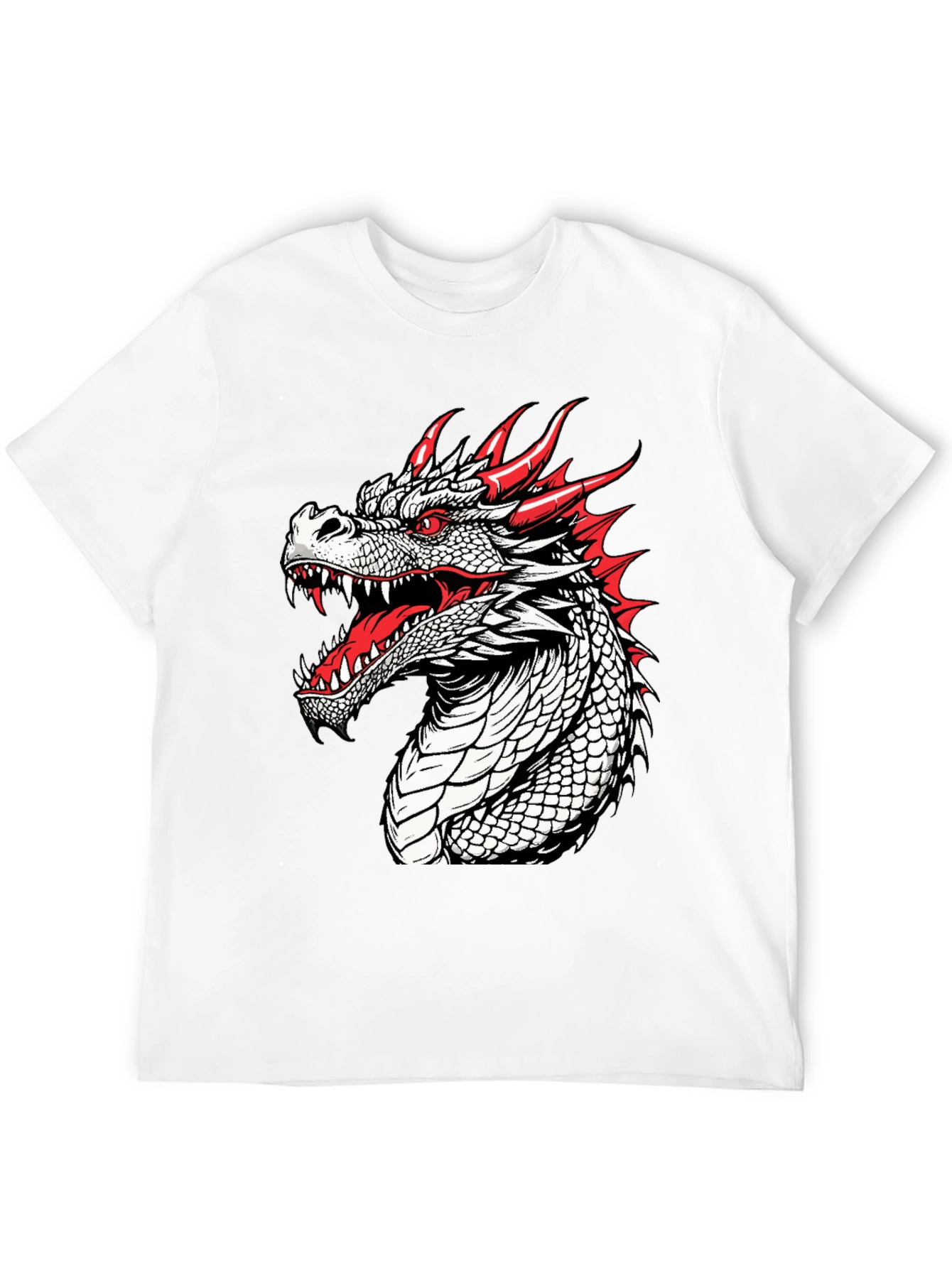 Black Dragon Graphic T-Shirt - Fierce and Bold Design view 12