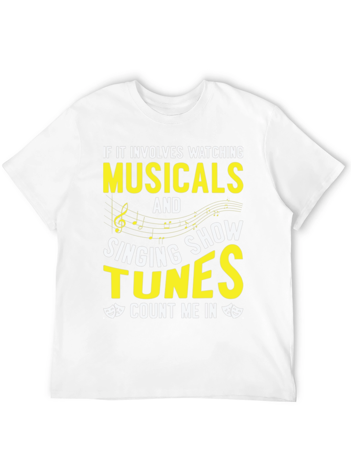 Black Musical Lover's T-Shirt: Watching, Singing, Count Me In! view 12