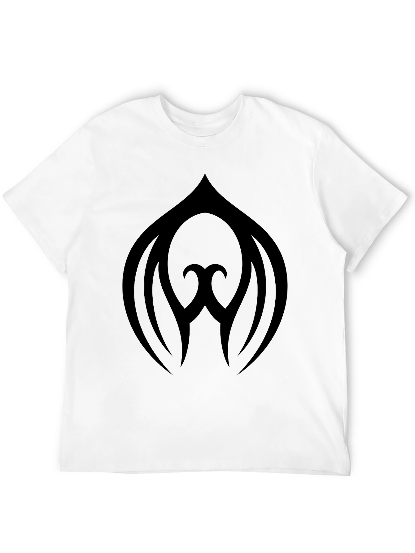 Black Black Graphic Tee - Abstract Design view 12