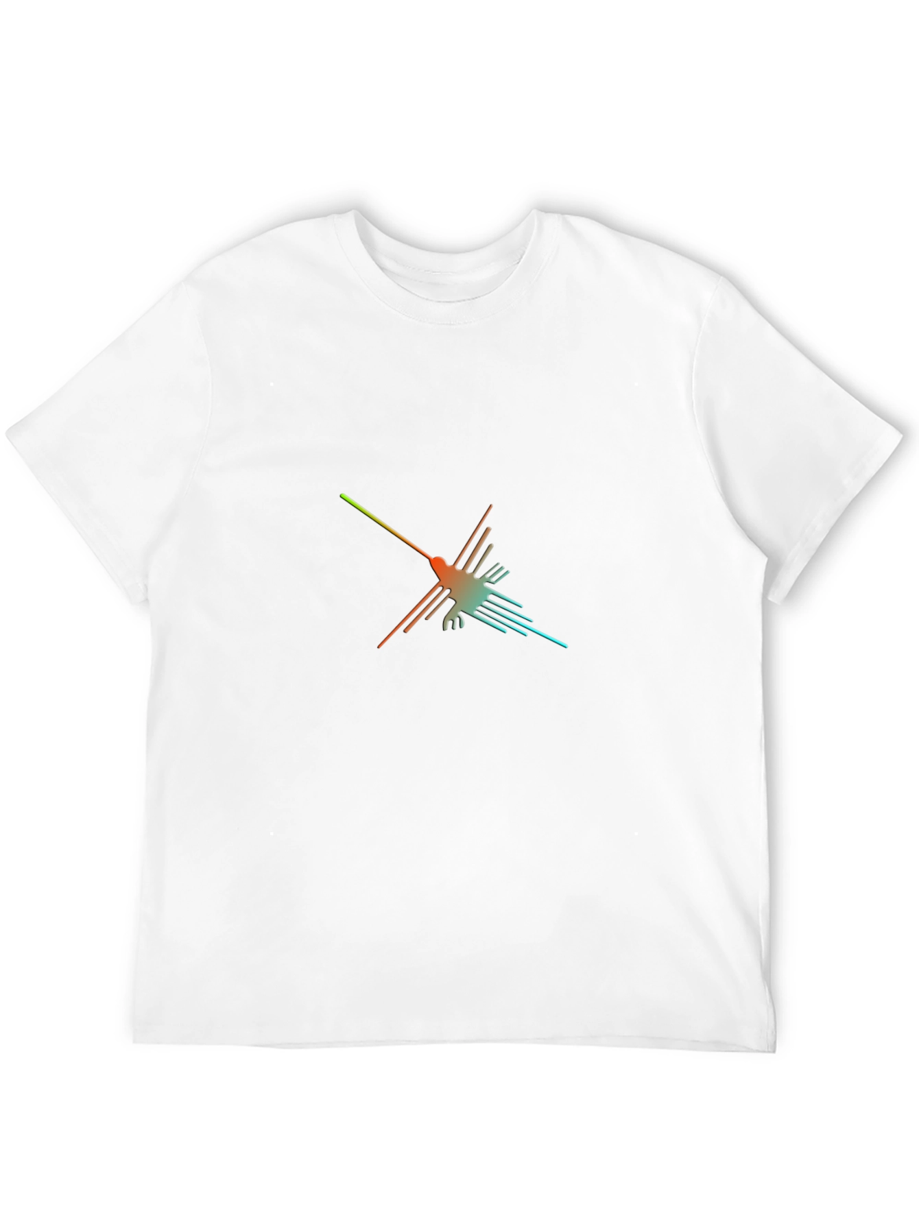 Black Nazca Lines Hummingbird Graphic Tee view 12
