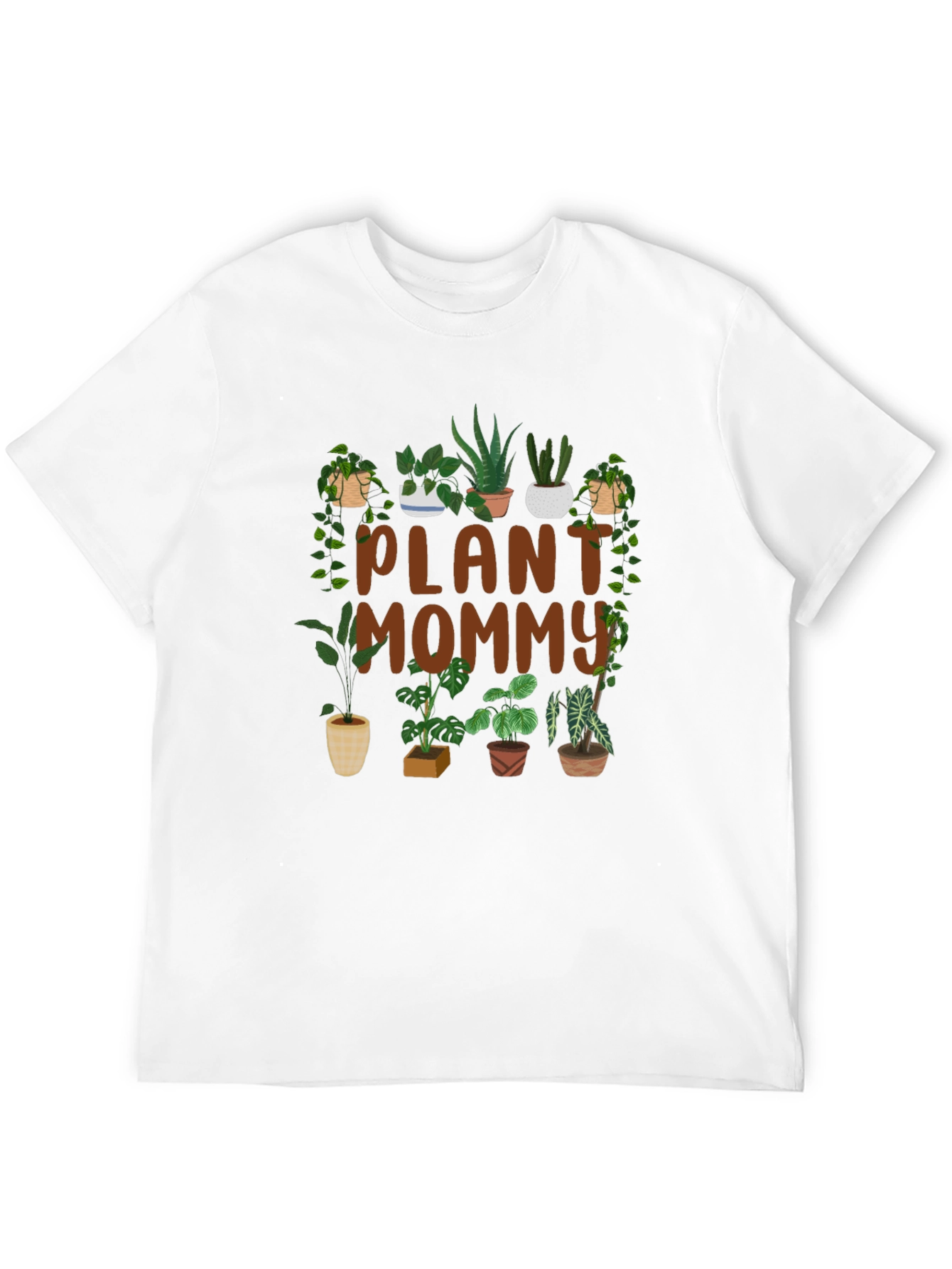 Black Plant Mommy Graphic T-Shirt view 12