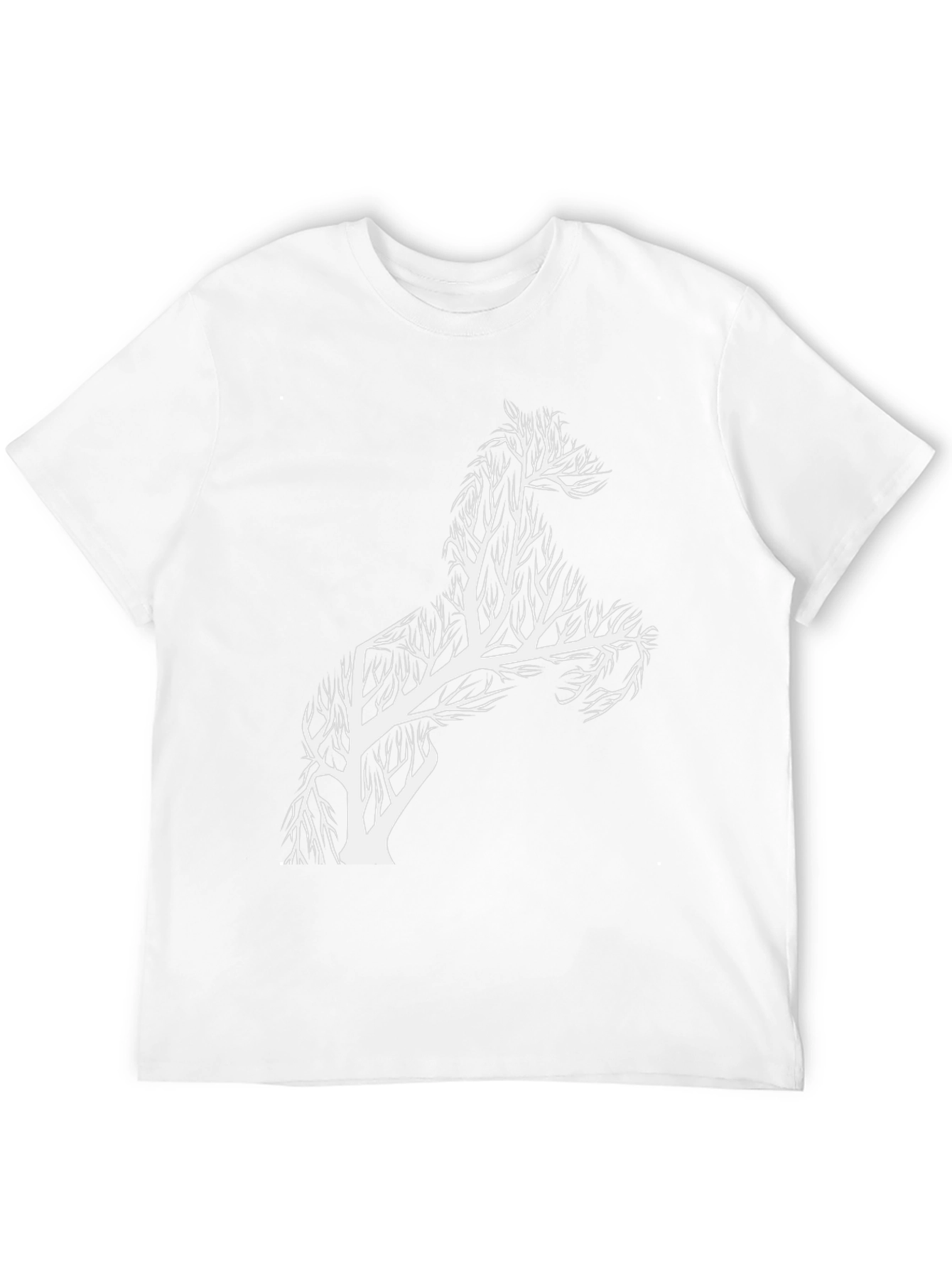 Black Horse Tree T-Shirt - Unique Graphic Tee view 12