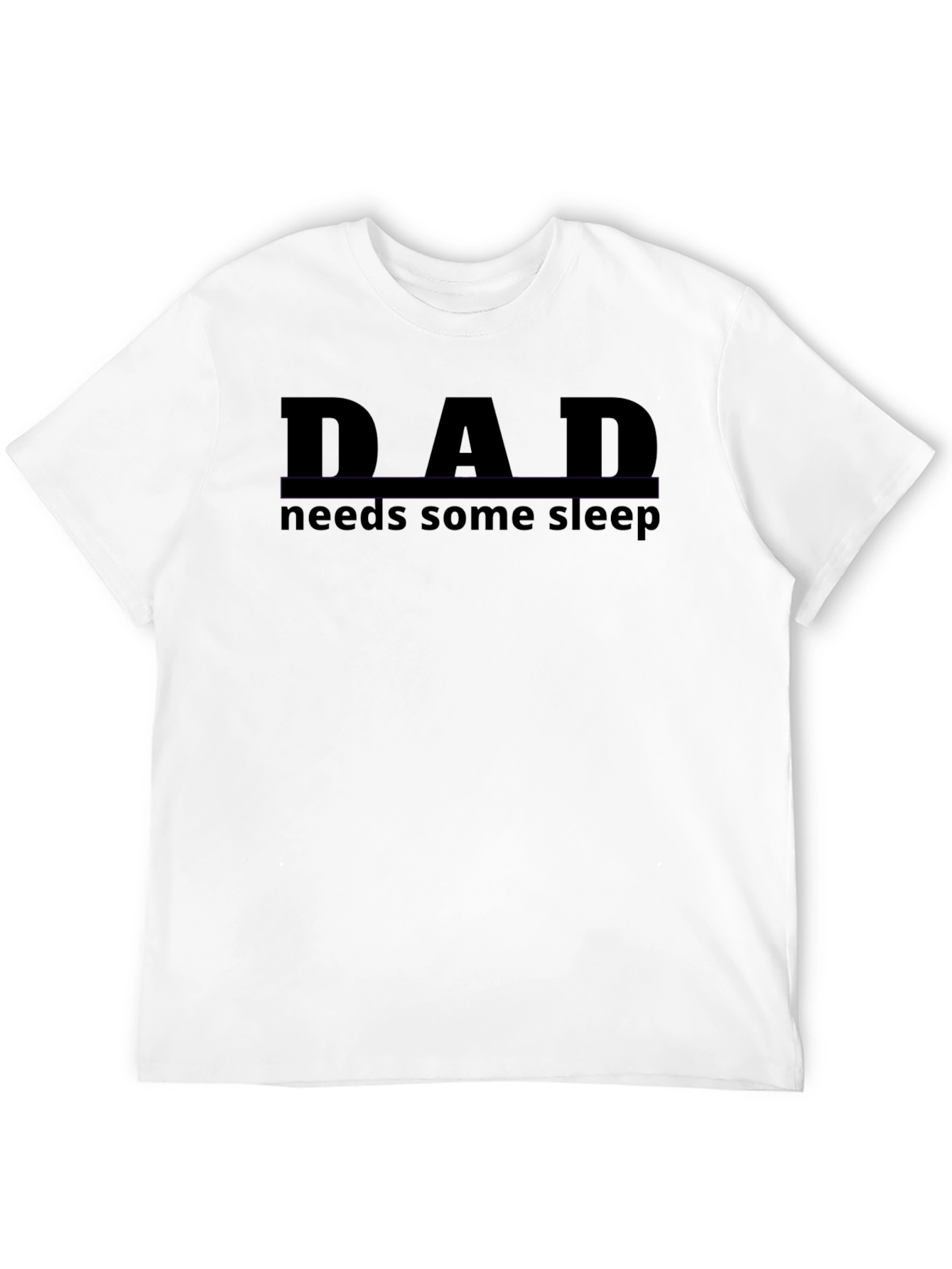 Black Dad Needs Sleep Black T-Shirt view 12