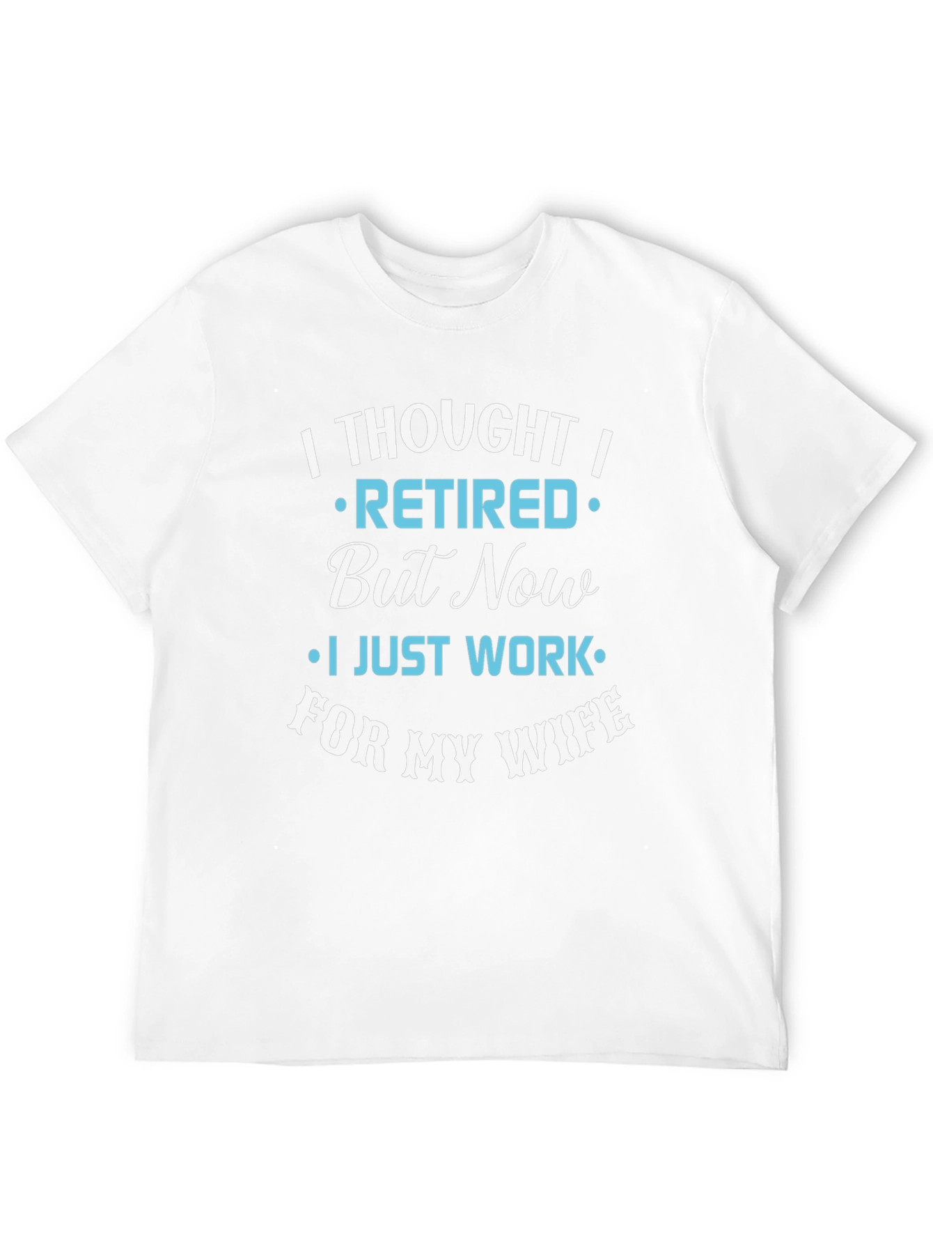 Black Funny Retired Husband T-Shirt view 12