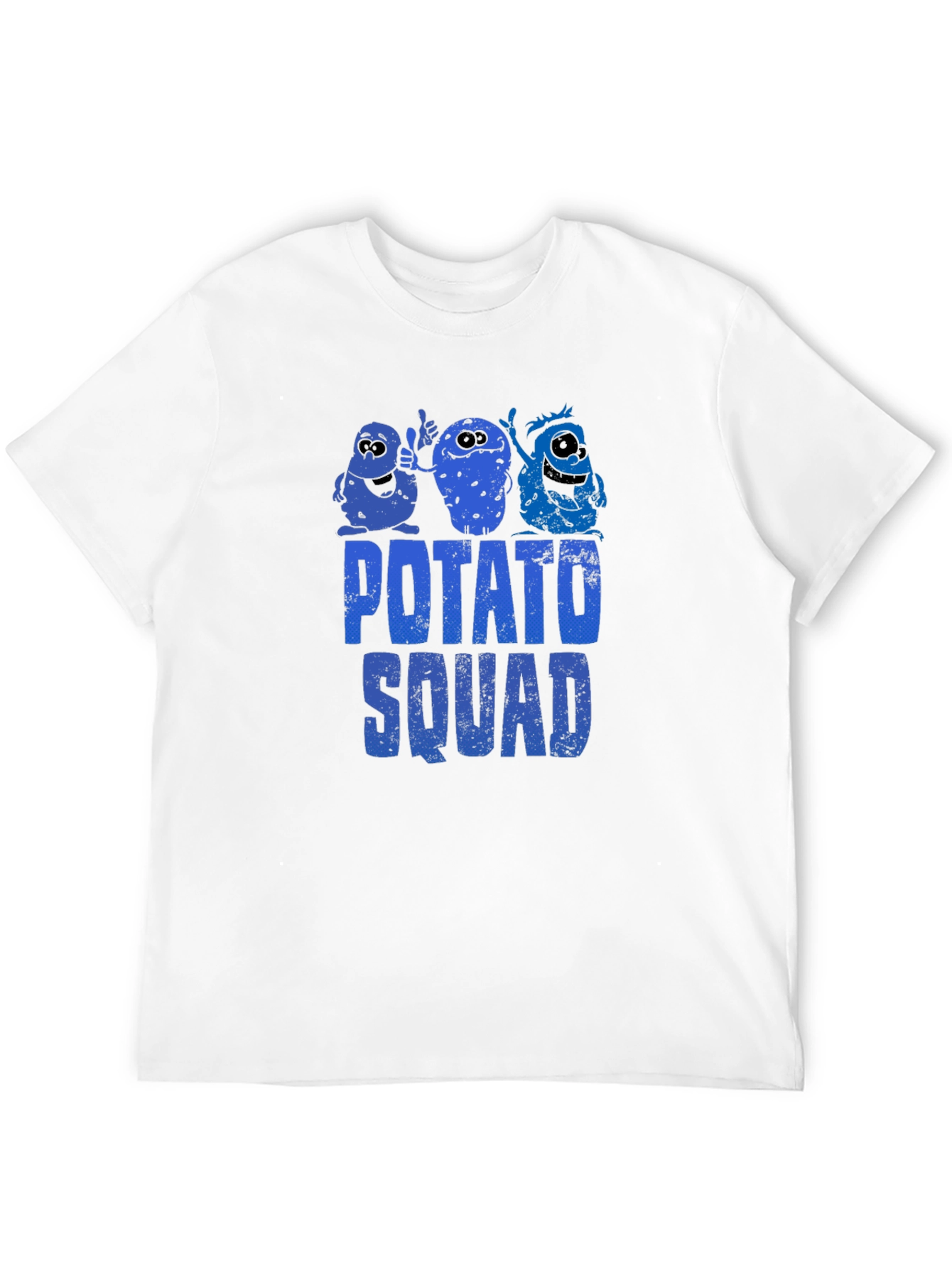 Black Potato Squad T-Shirt - Funny Cartoon Graphic Tee view 12