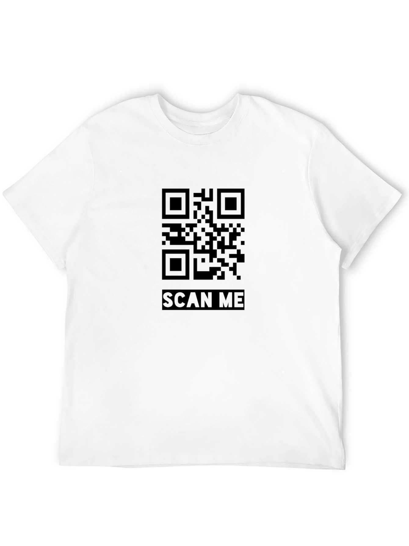 Black Scan Me QR Code Graphic Tee - Black view 12