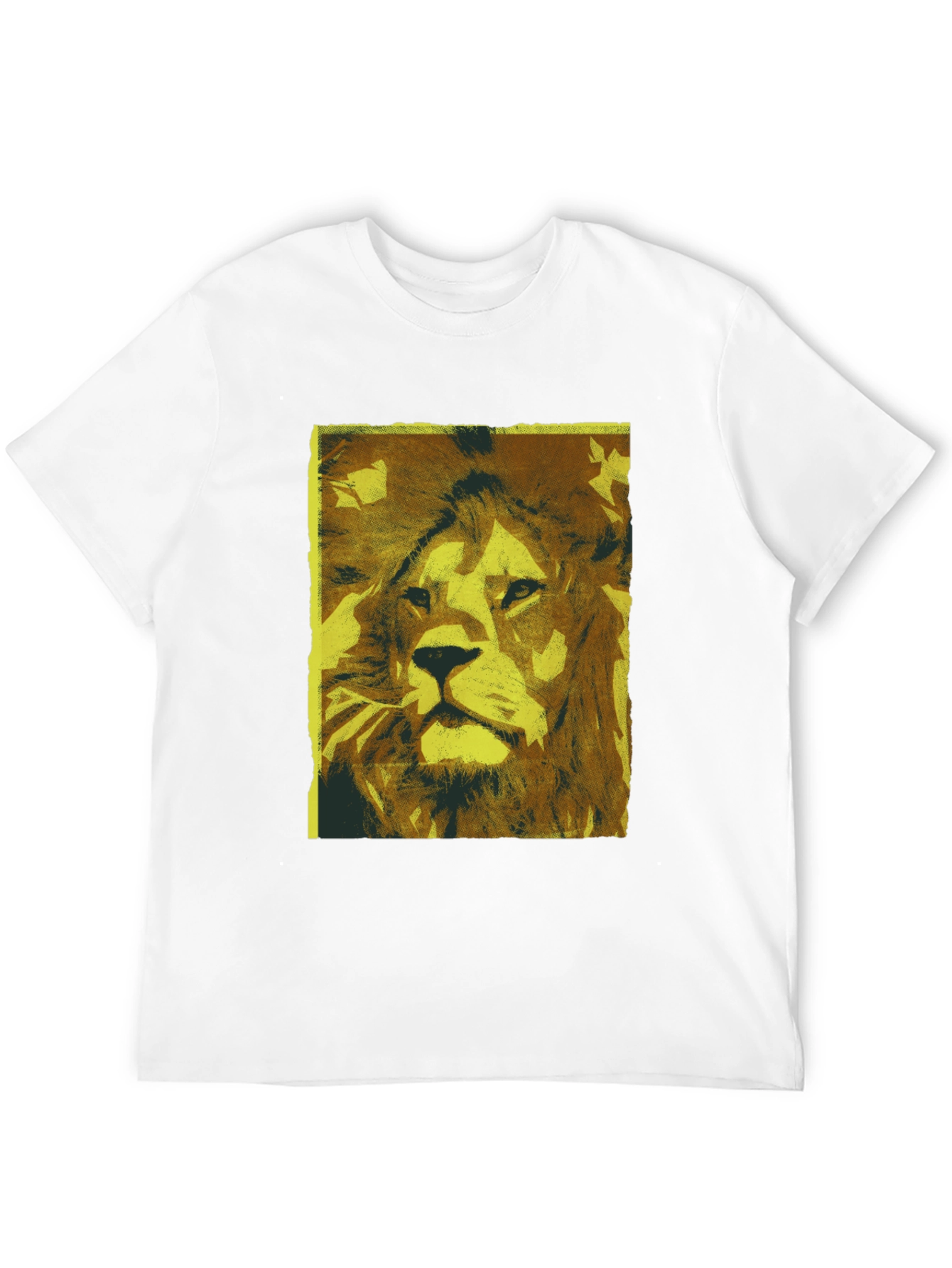 Black Lion Graphic Print Black T-Shirt view 12