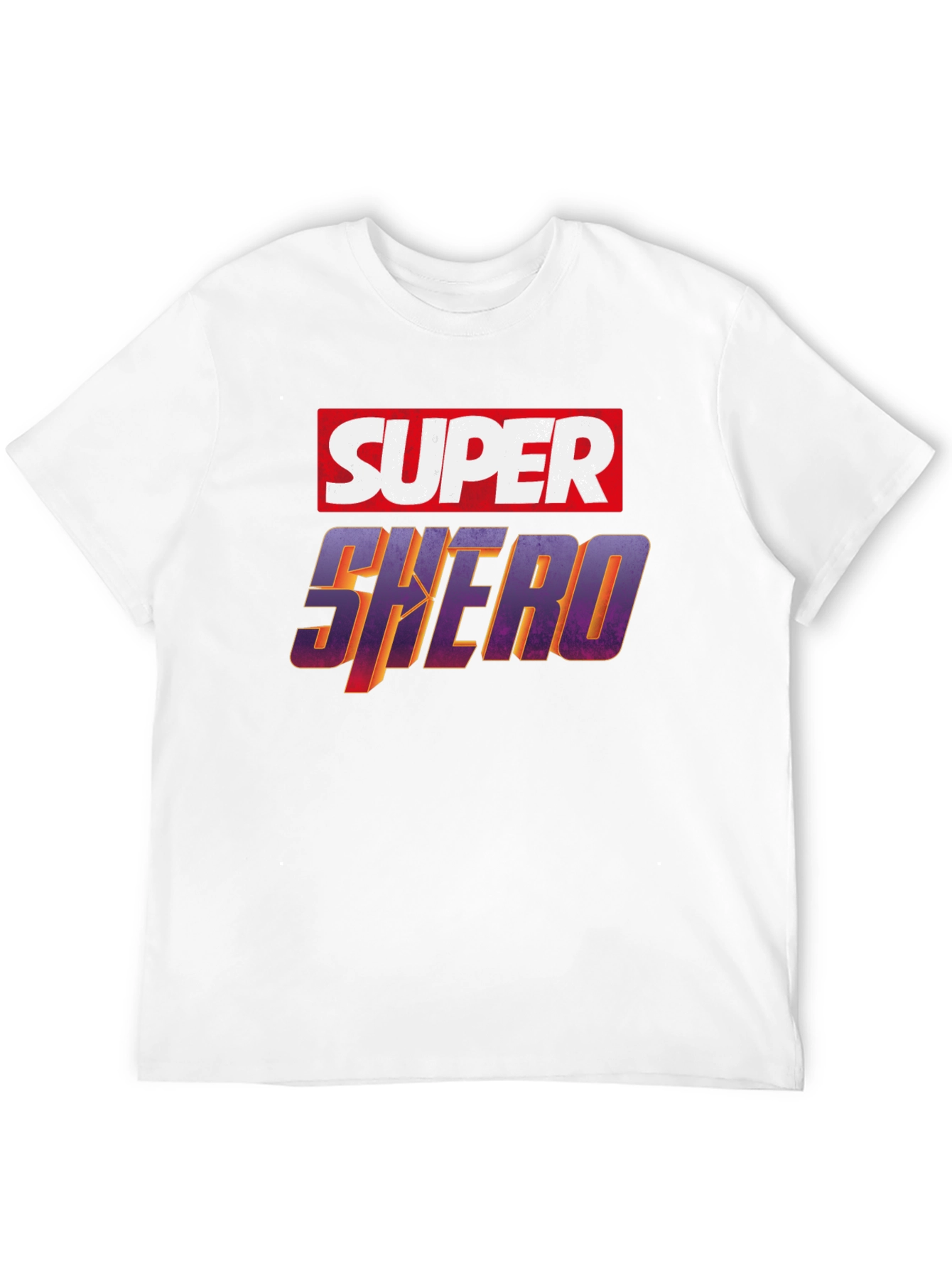 Black Super Shero Graphic Tee - Black Unisex T-Shirt view 12