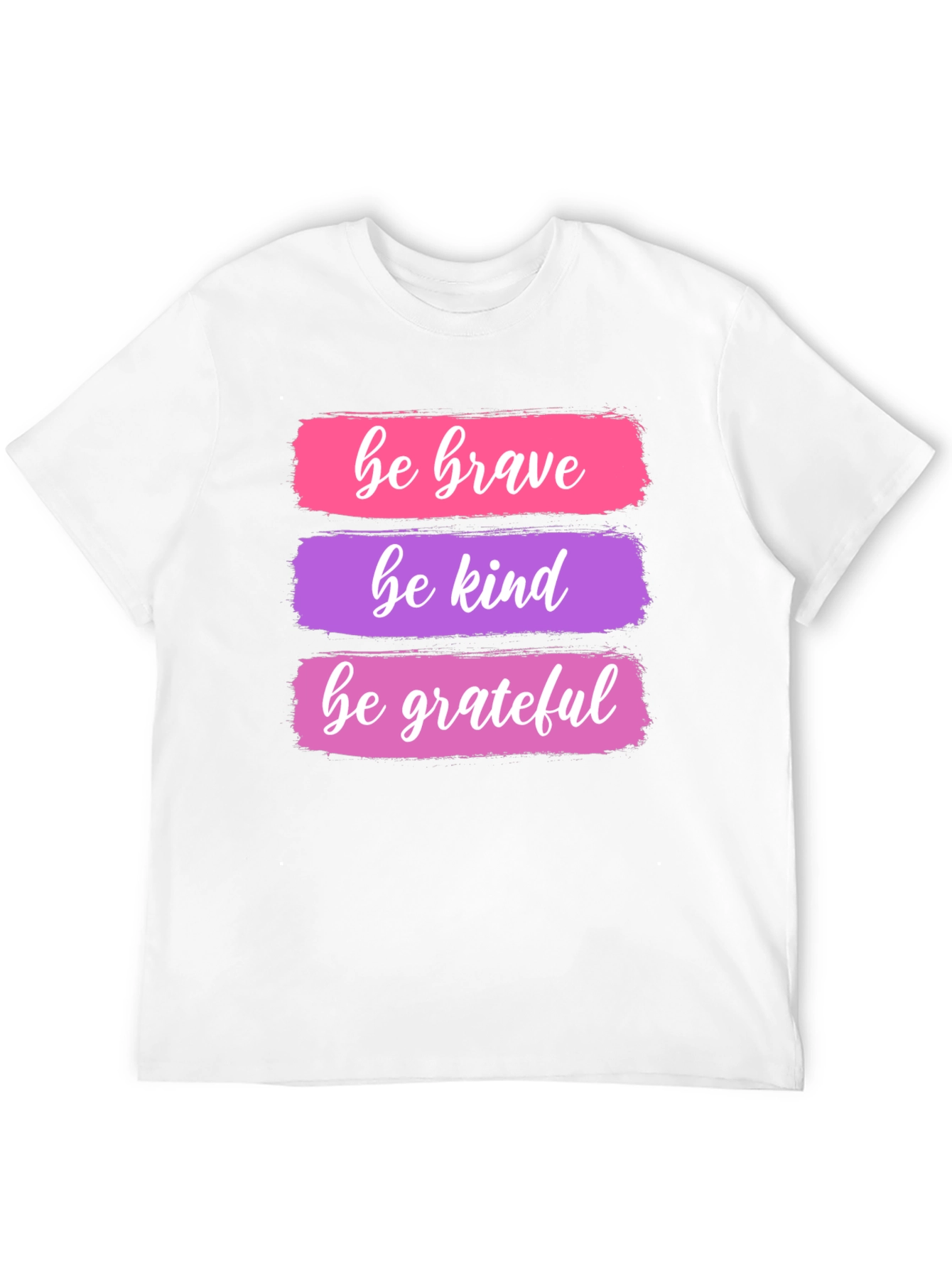 Black Be Brave, Kind, Grateful T-Shirt view 12