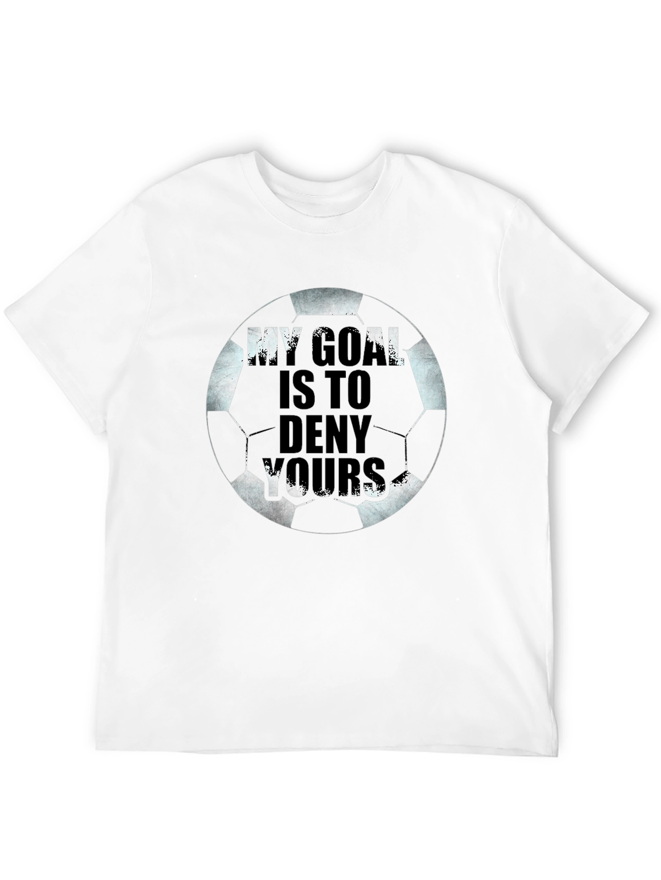 Black Soccer Goal T-Shirt - Deny Yours! view 12