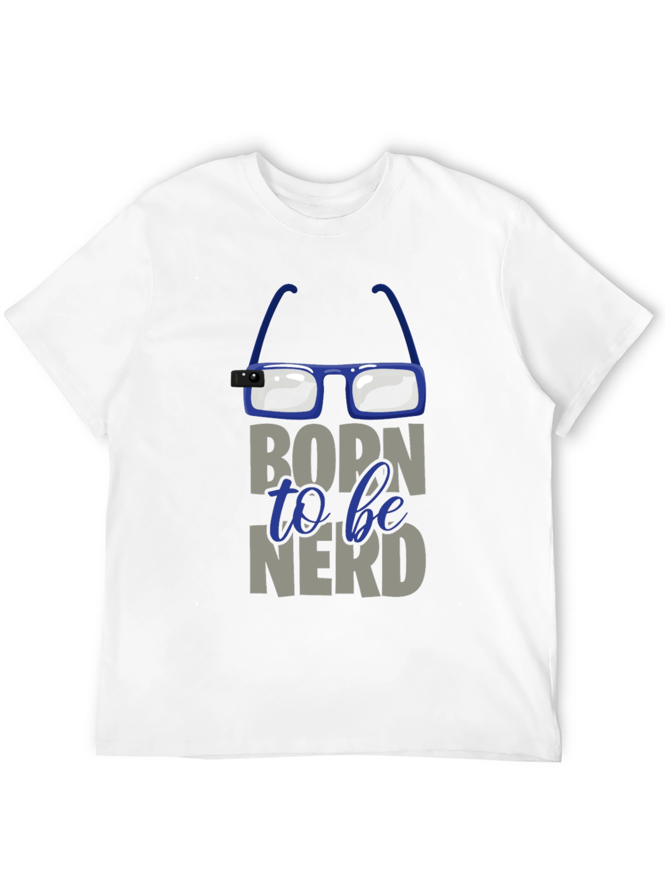 Black Born to be Nerd T-Shirt view 12