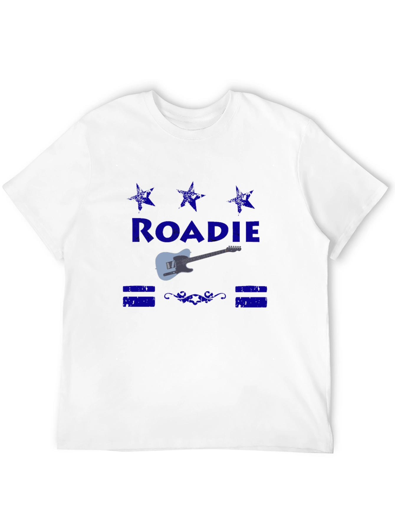 Black Roadie Guitar T-Shirt - Classic Crew Neck Tee view 12