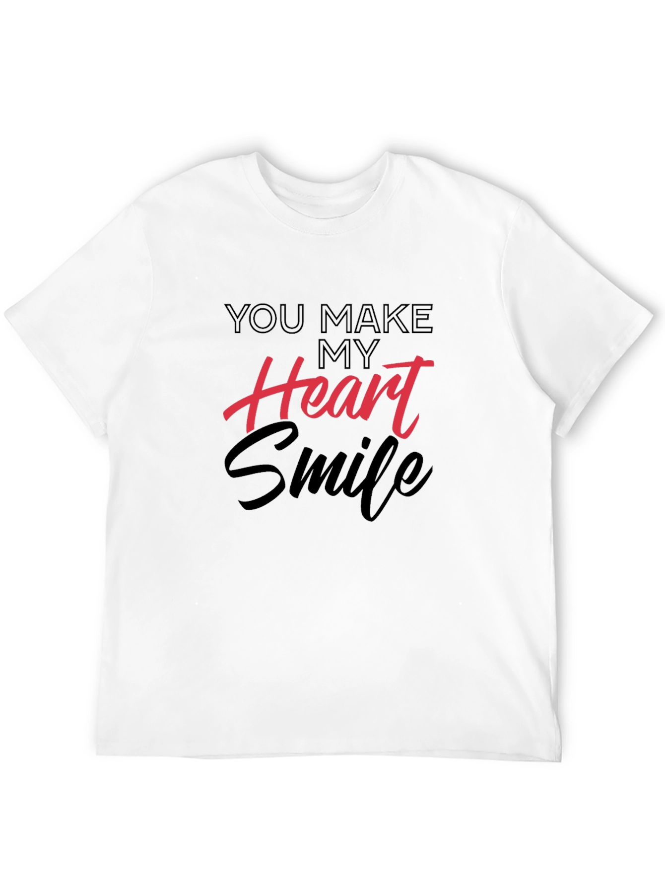 Black You Make My Heart Smile Graphic Tee view 12