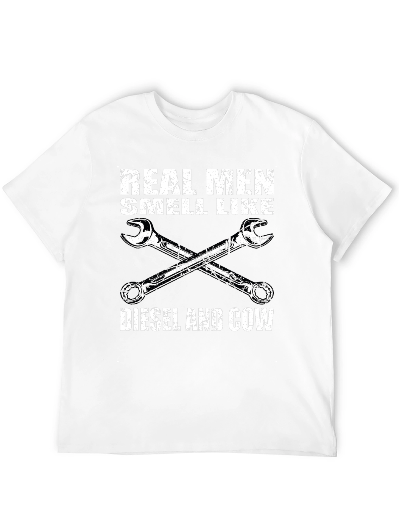 Black Real Men Diesel & Cow T-Shirt view 12