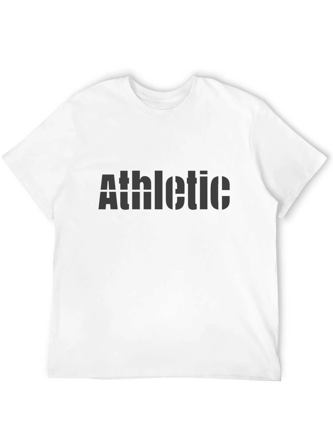 Black Athletic Stencil Tee - Mens Activewear view 12