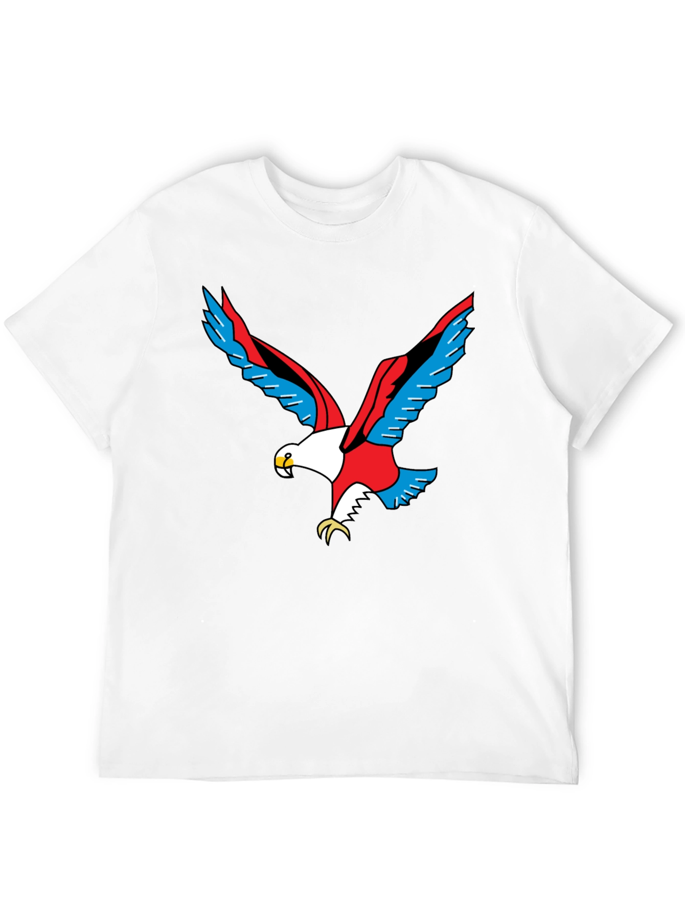 Black Bold Eagle Graphic Black T-Shirt view 12