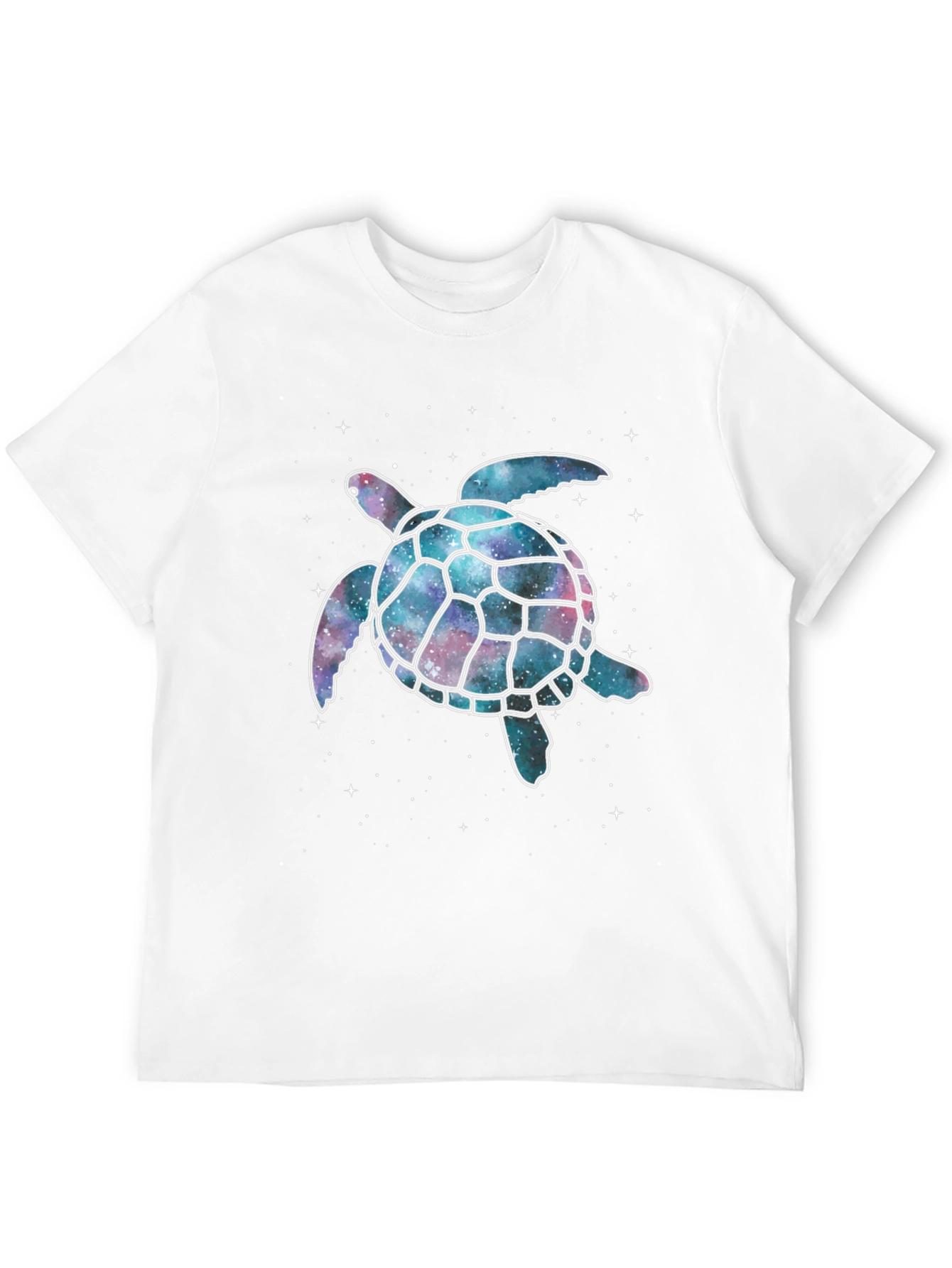 Black Cosmic Turtle Graphic T-Shirt - Black view 12