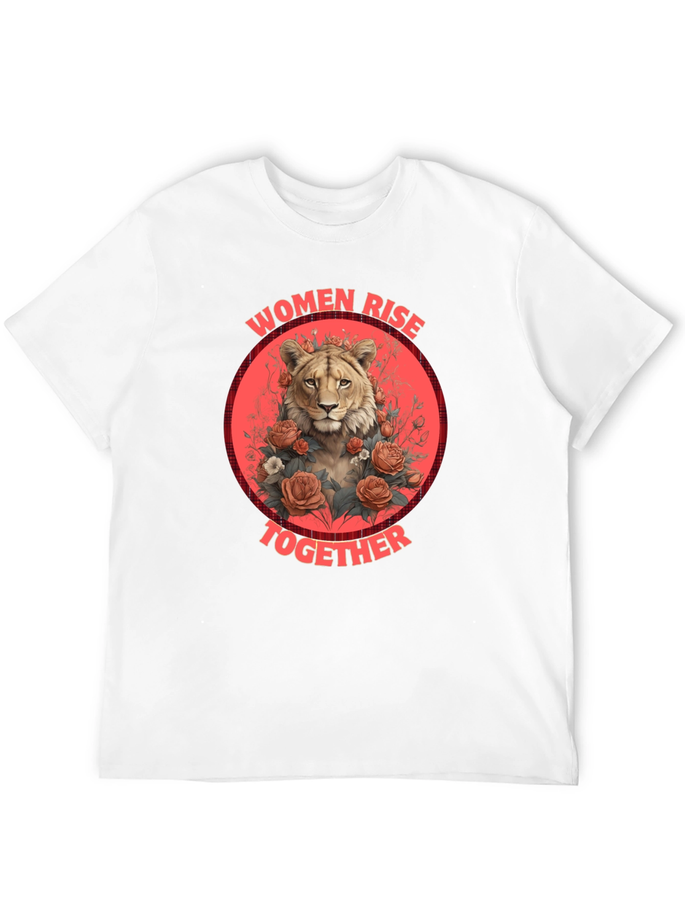 Black Women Rise Together Lion T-Shirt view 12