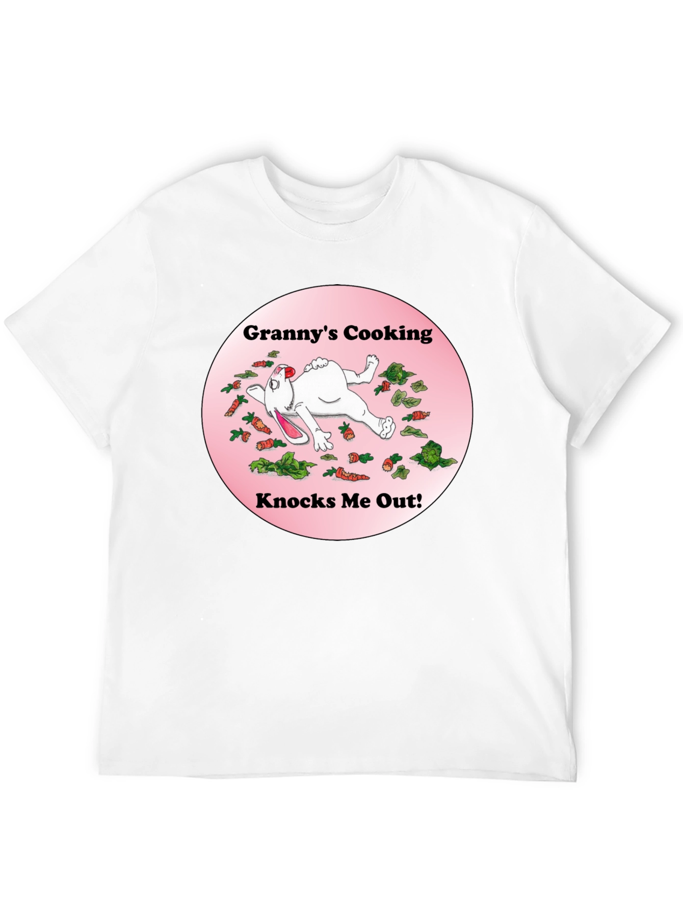 Black Granny's Cooking T-Shirt Funny Rabbit view 12