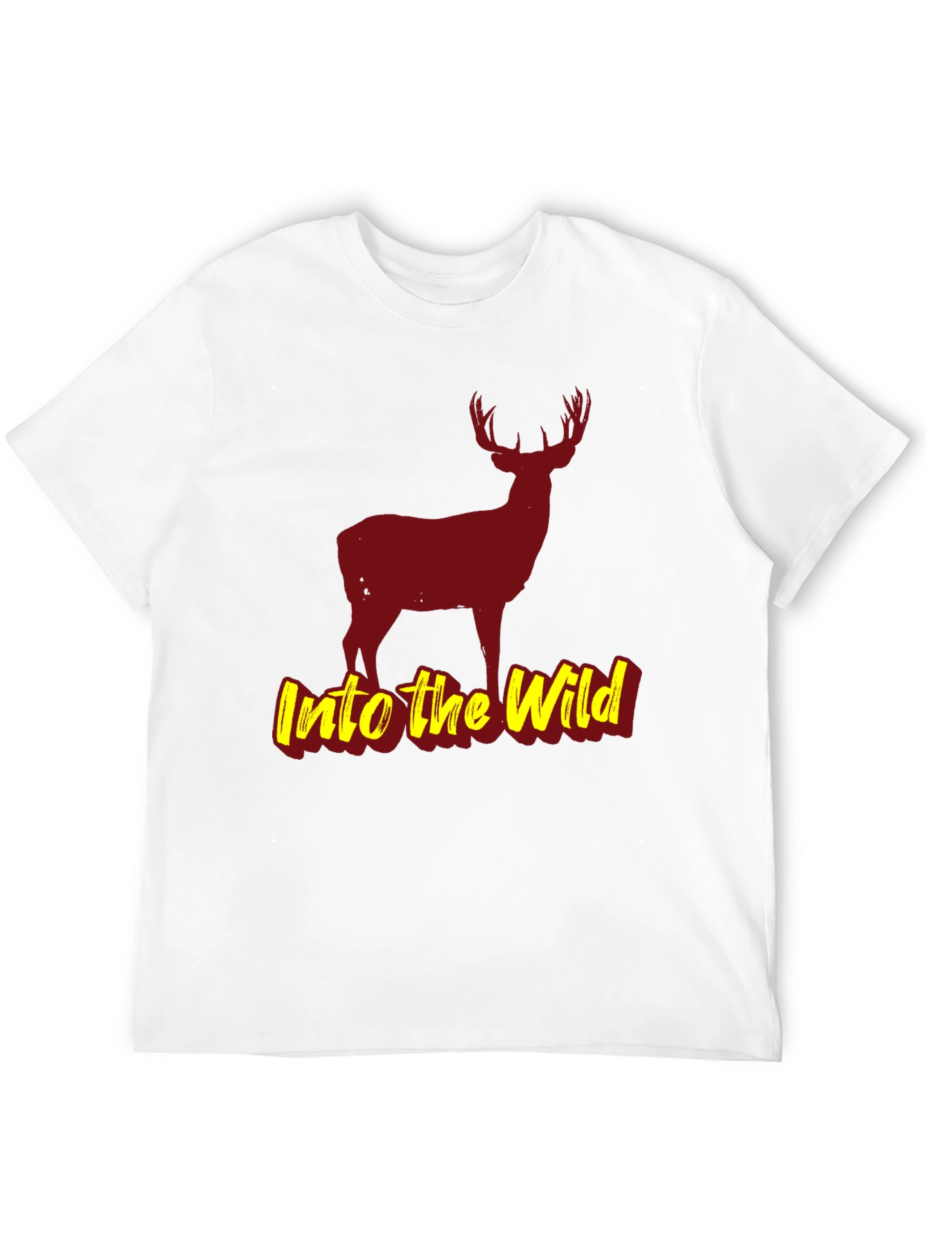 Black Into the Wild Black Deer Graphic T-Shirt view 12