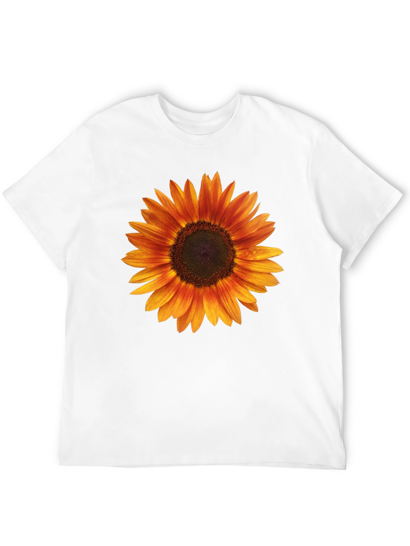 Black Sunflower Graphic Black T-Shirt for Men view 12