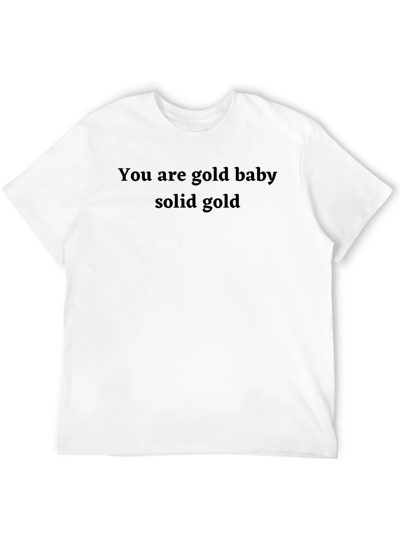 Black You Are Gold Baby Solid Gold Men's T-Shirt view 12