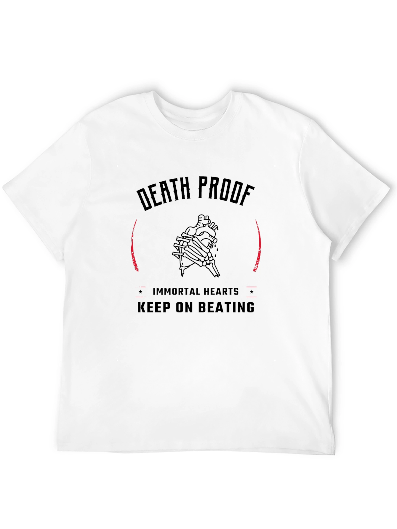 Black Death Proof Immortal Hearts Graphic T-Shirt view 12