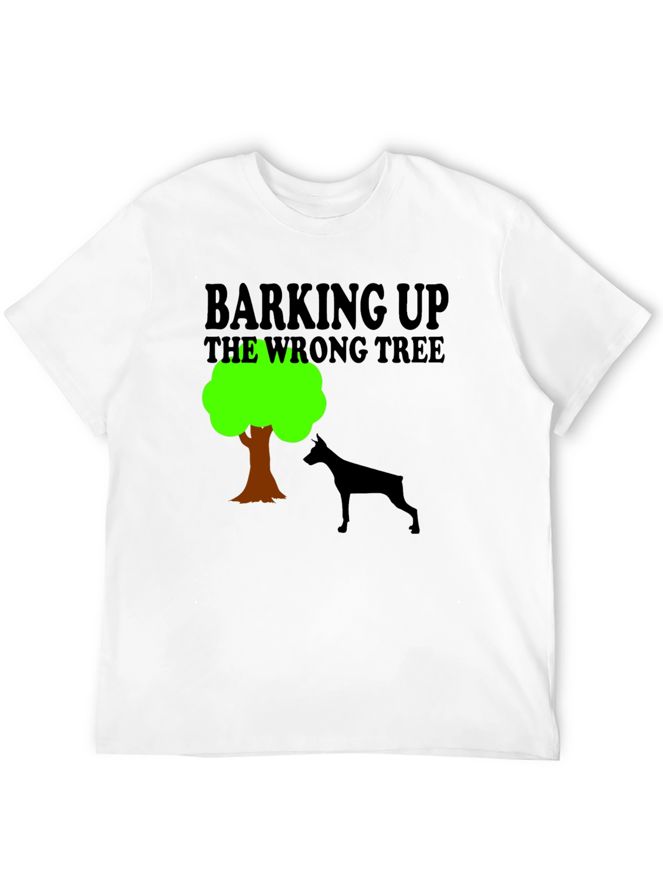 Black Barking Up the Wrong Tree Graphic Tee view 12