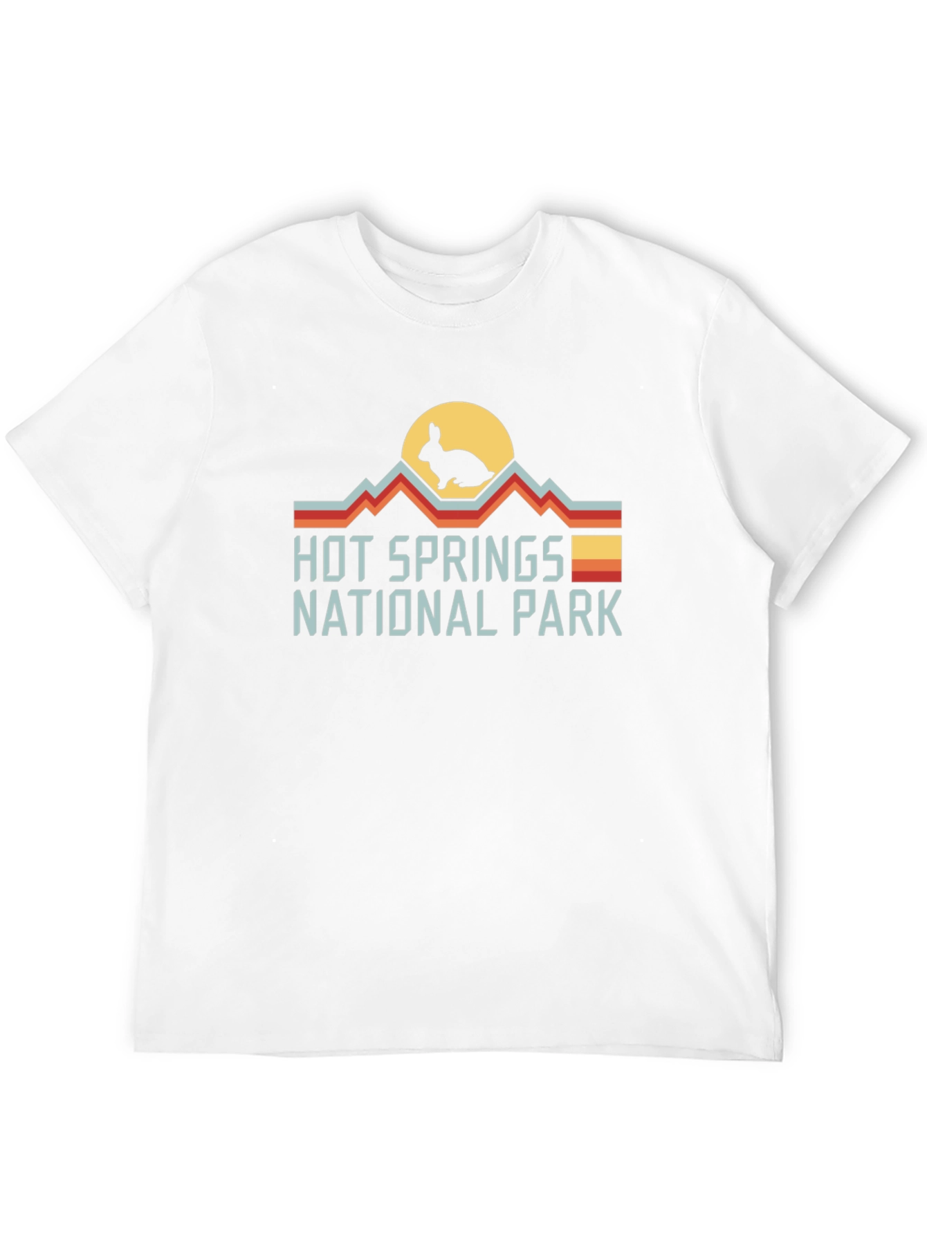 Black Hot Springs National Park Rabbit Graphic Tee view 12