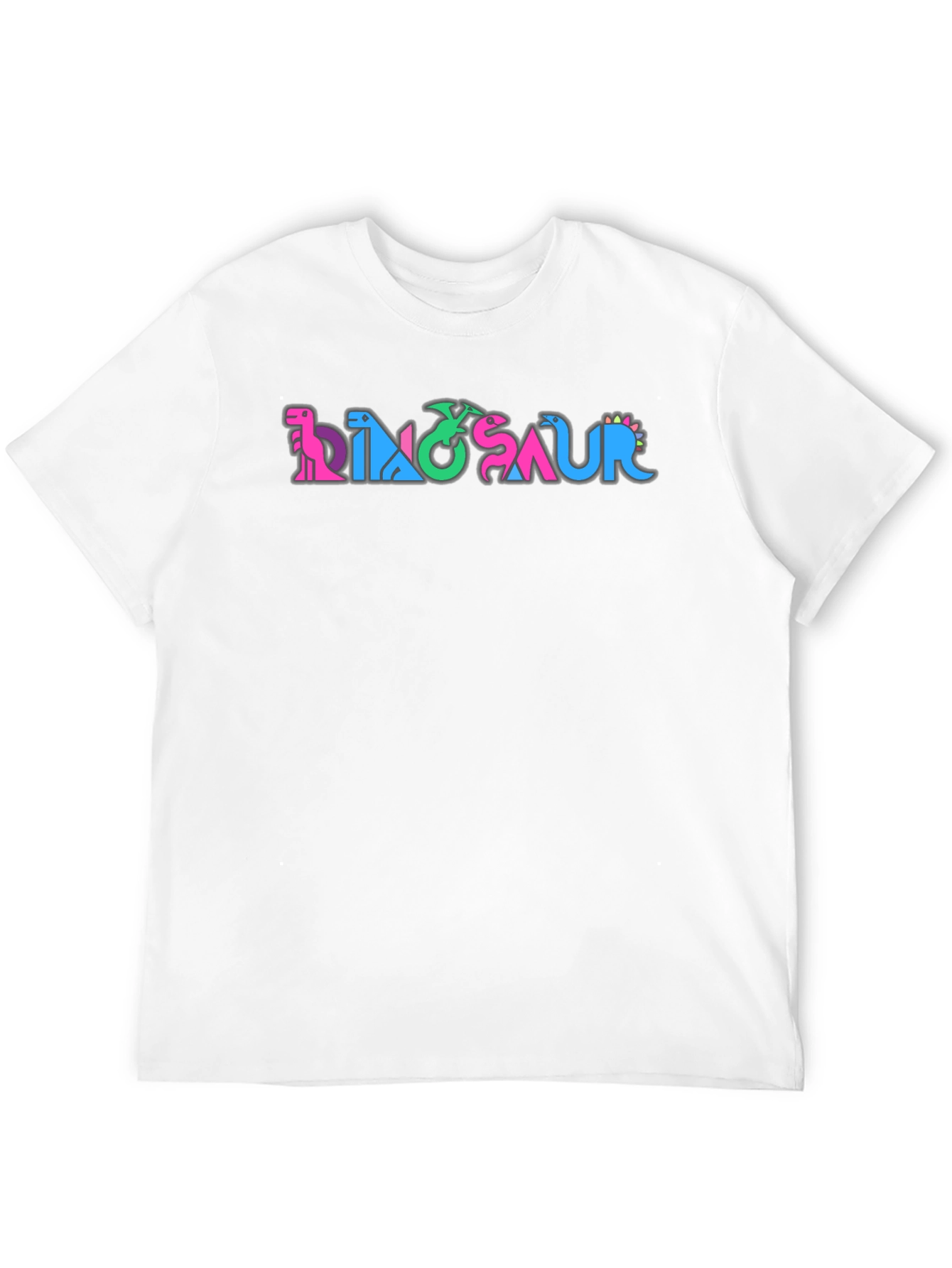 Black Dinosaur T-Shirt - Colorful Graphic Tee view 12