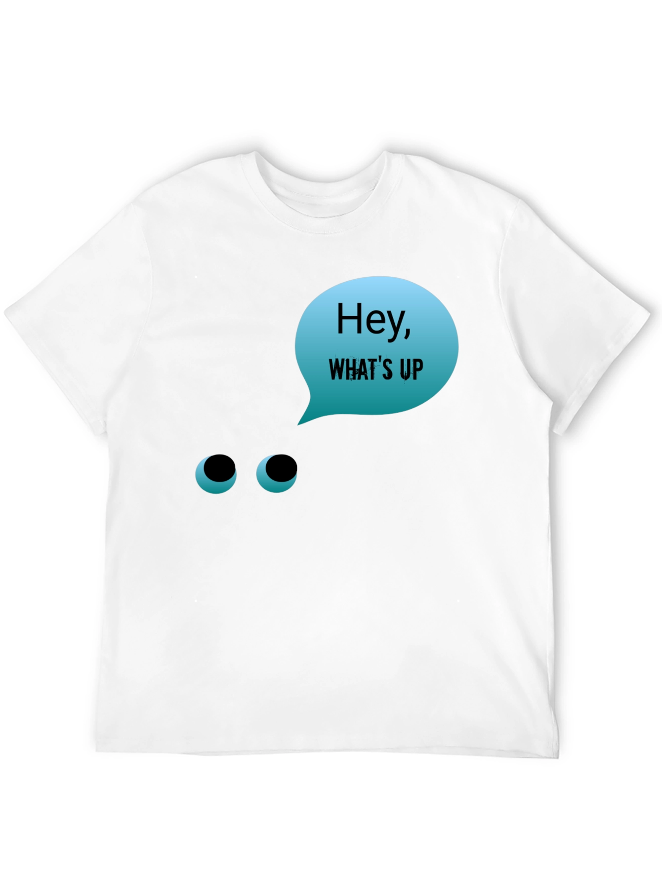 Black Hey What's Up T-Shirt - Funny Graphic Tee view 12
