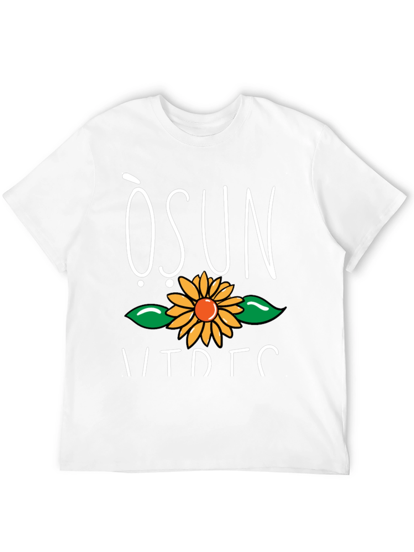 Black Osun Sunflower Graphic T-Shirt - Soft Cotton Blend view 12