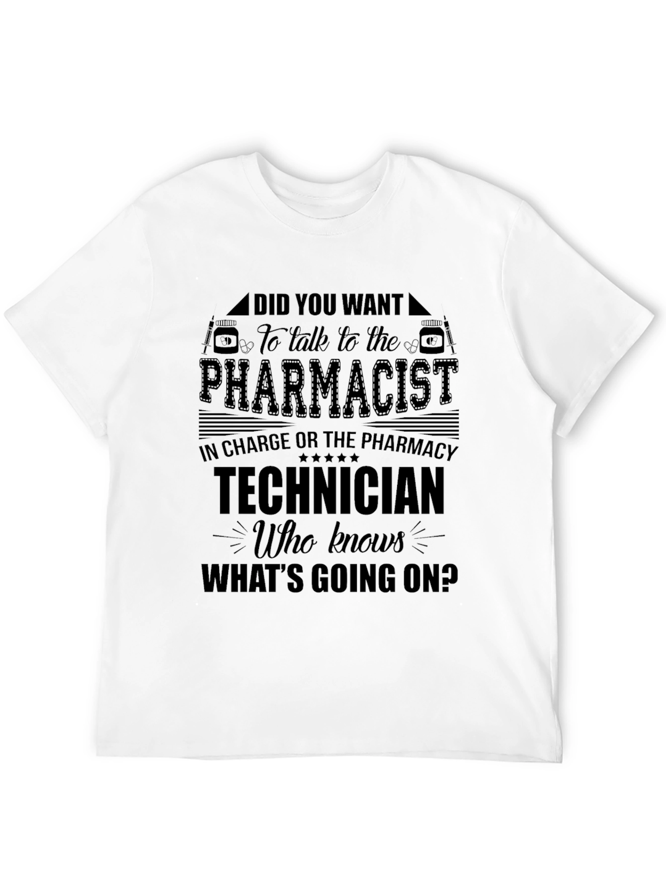 Black Pharmacist Technician Humor T-Shirt view 12