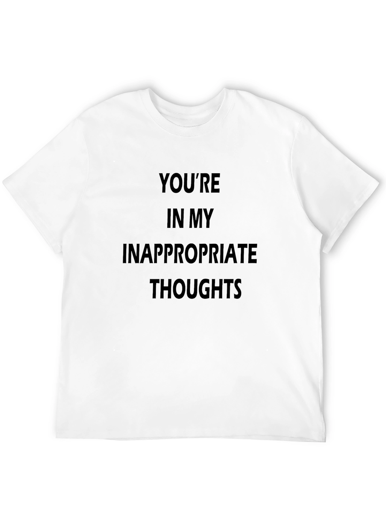 Black Inappropriate Thoughts T-Shirt view 12