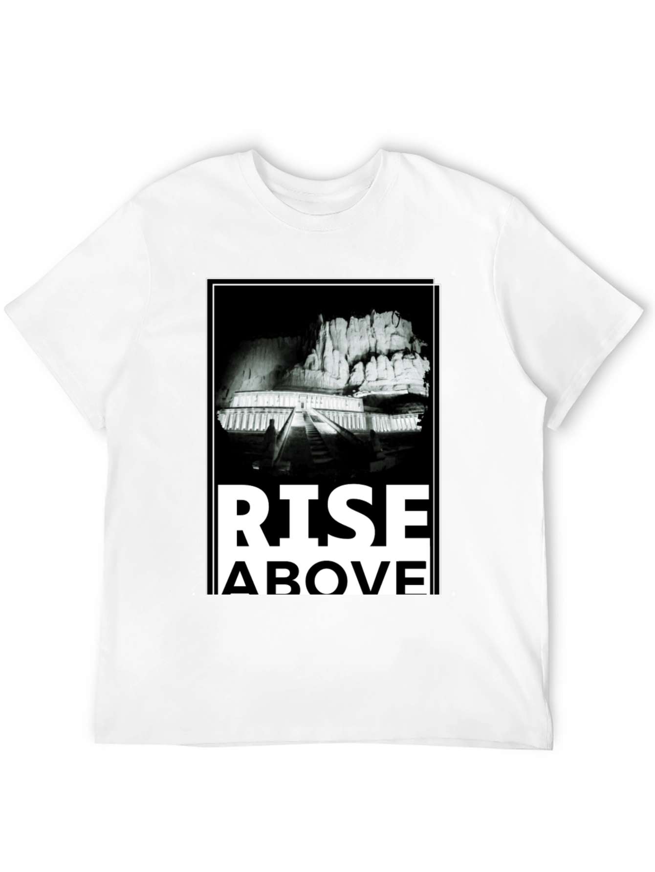 Black Rise Above Graphic Tee - Men's Black T-Shirt view 12