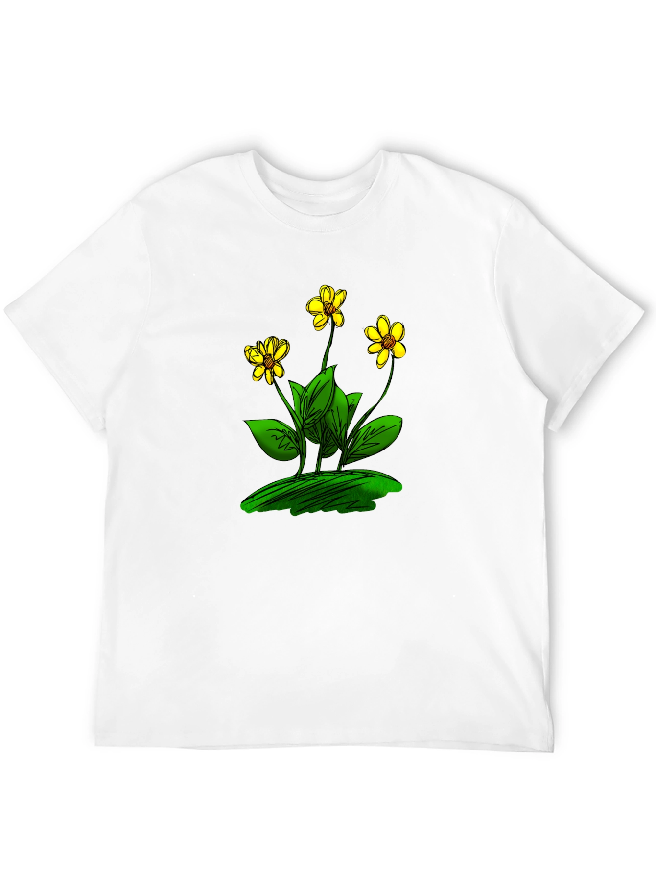 Black Black T-Shirt with Floral Design view 12