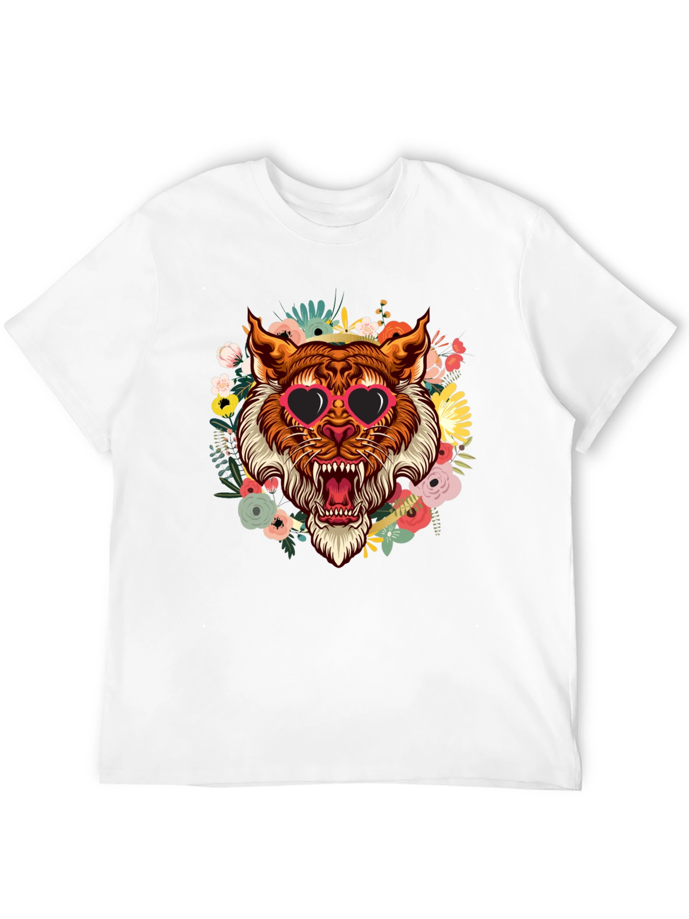 Black Tiger Floral T-Shirt view 12