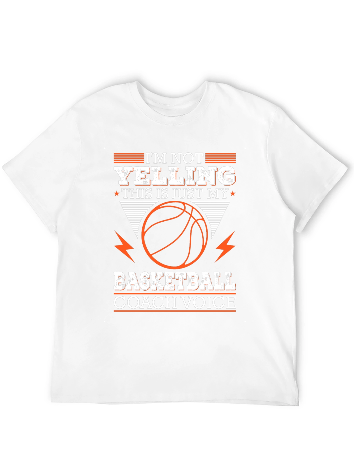 Black Basketball Coach Voice Graphic Tee view 12